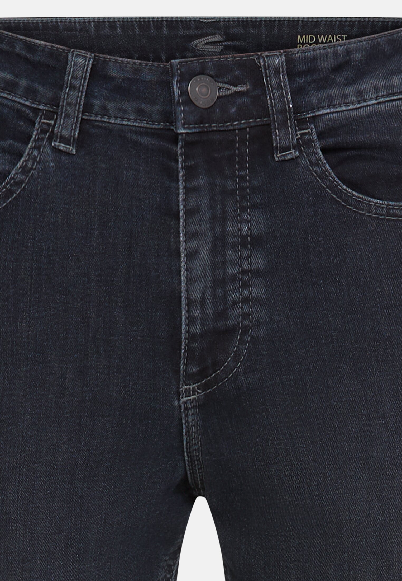 Women Bootcut Jeans Dark Blue front close