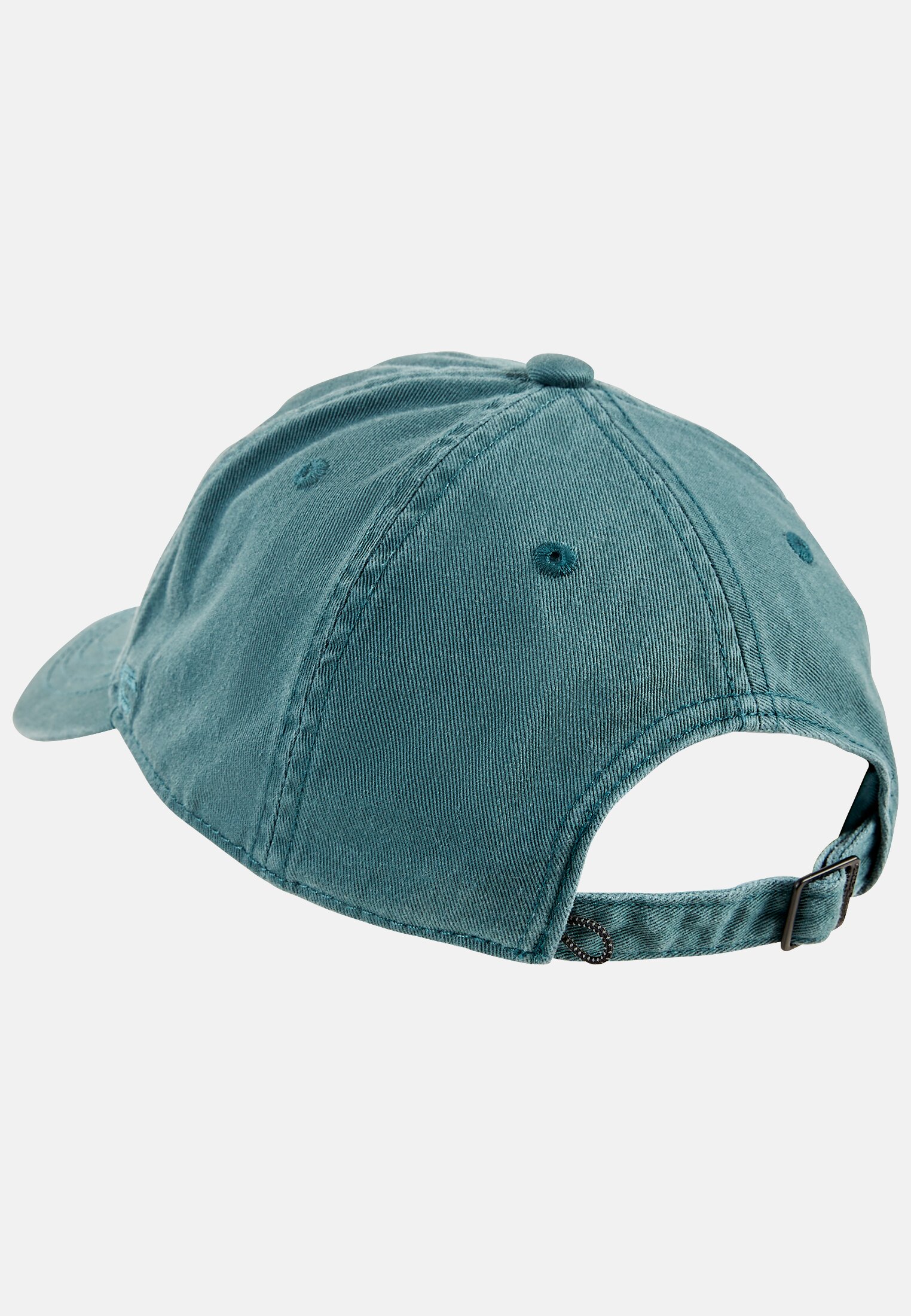 Herren Baseballcap mit gesticktem Schriftzug Grün frontal hinten