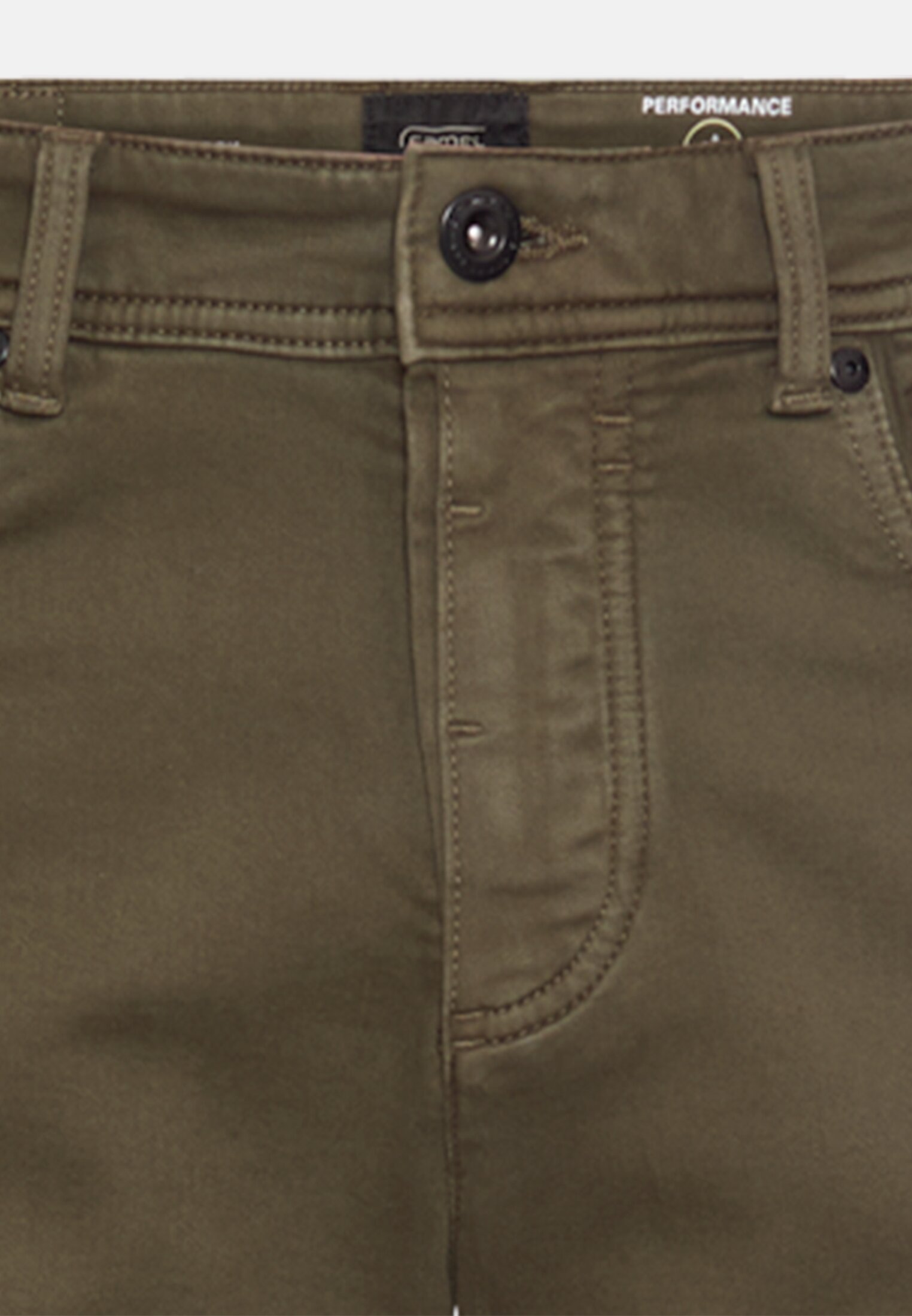 Heren Regular Fit fleXXXactive©broek Olijfgroen front dichtbij