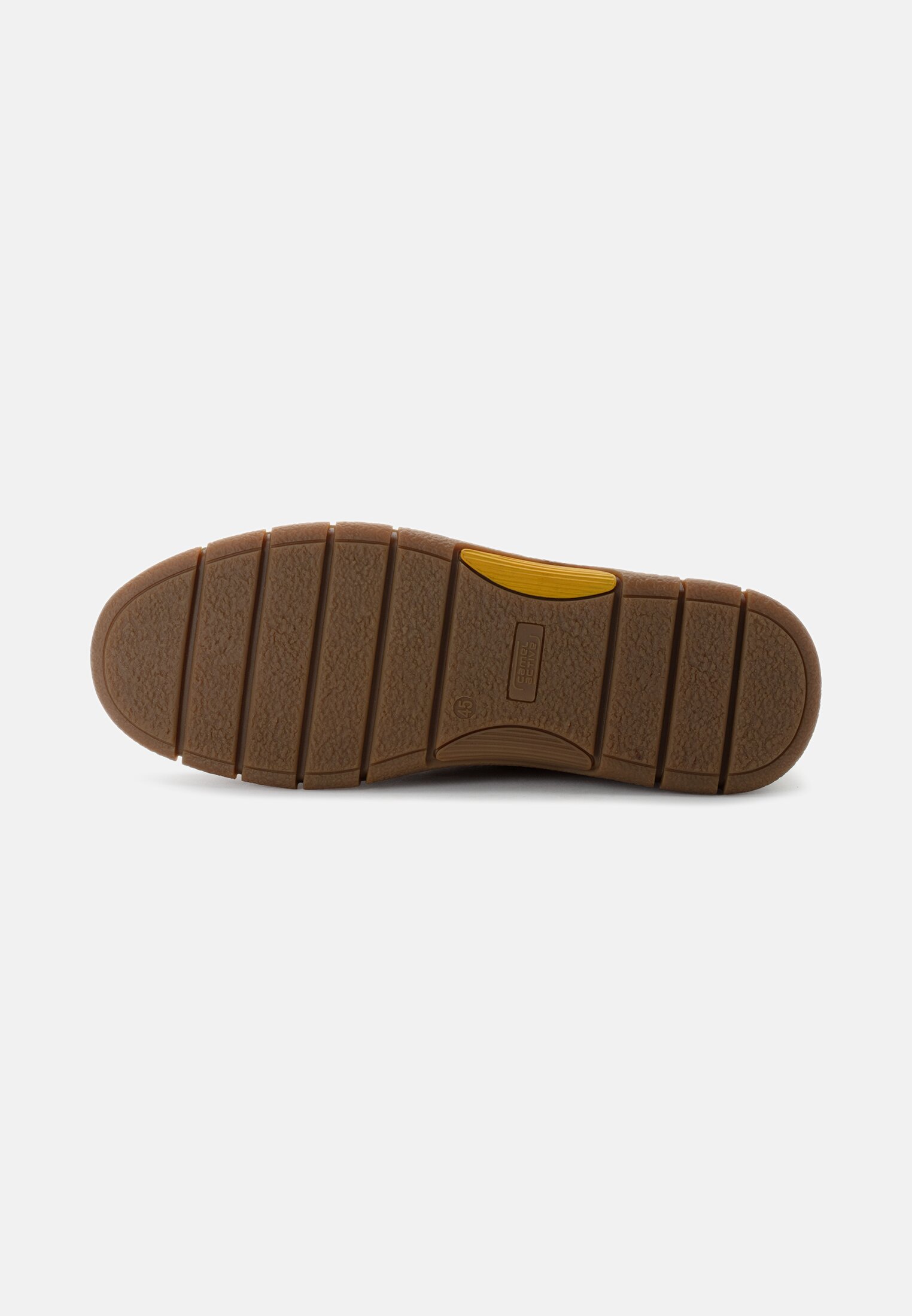 MI_56WAA02-0350-430_4G-00 Herren Sneaker mit Kontrastnähten Braun hinten nah