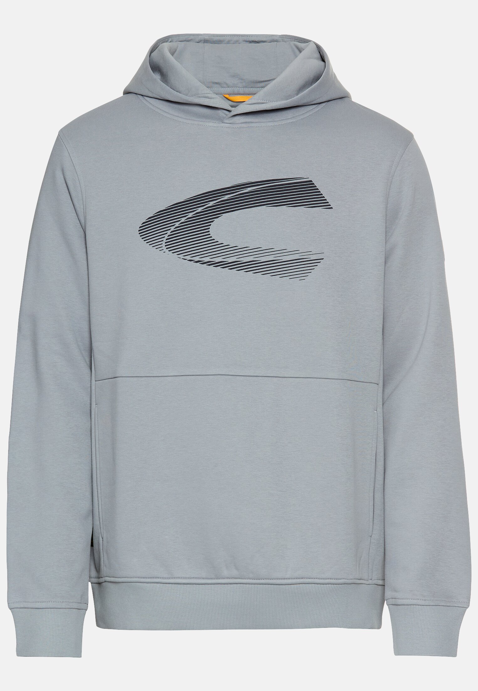 Herren Hoodie aus Baumwollmix Steinblau frontal vorn