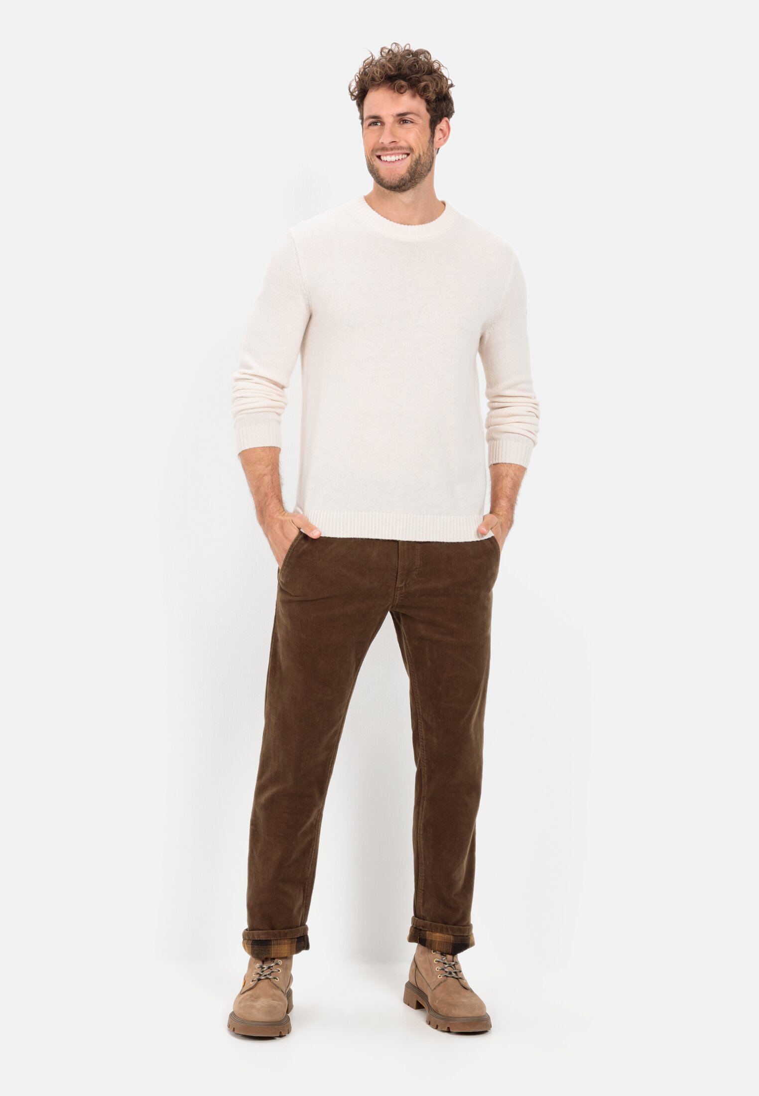Feinstrickpullover für Herren in Beige | M | camel active