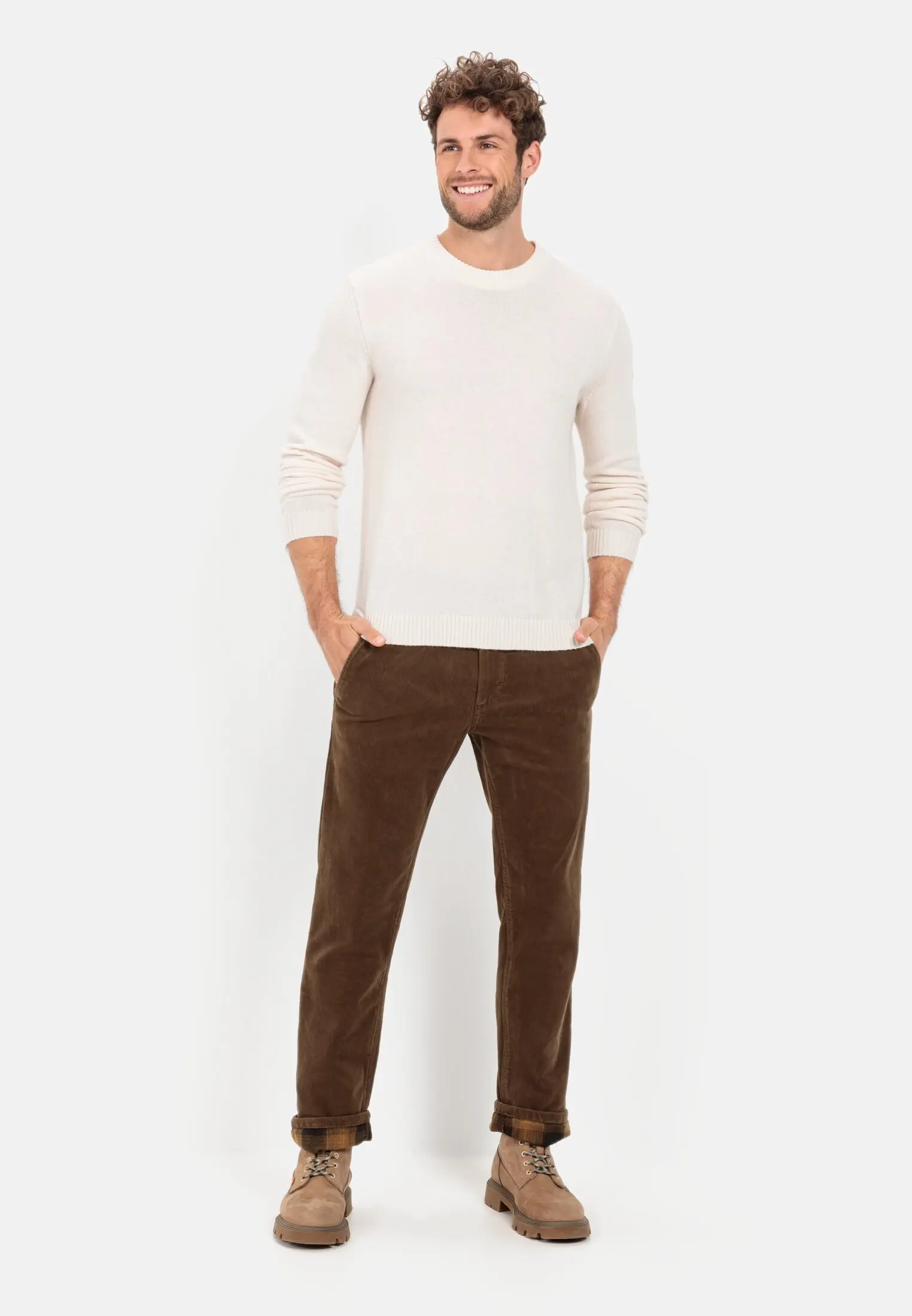 Feinstrickpullover für Herren in Beige | M | camel active