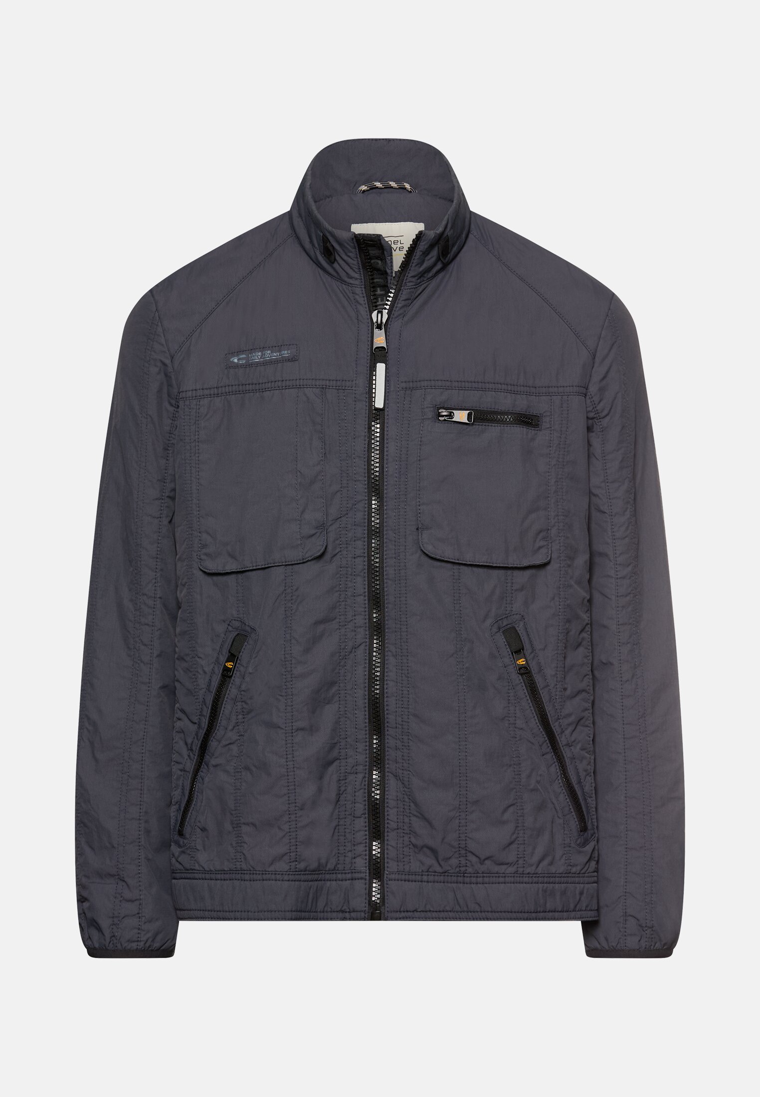Heren Blouson with stand-up collar Donkerblauw frontaal voor