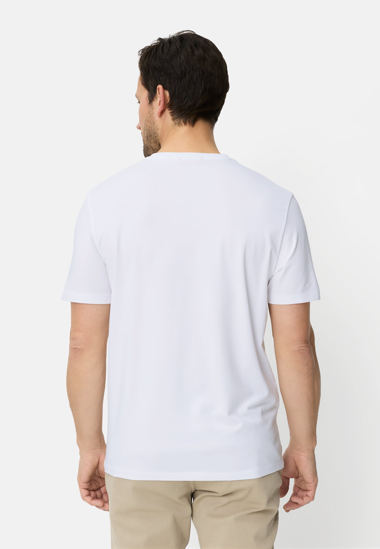 Men fleXXXactive® T-Shirt with Quick Dry function White worn back