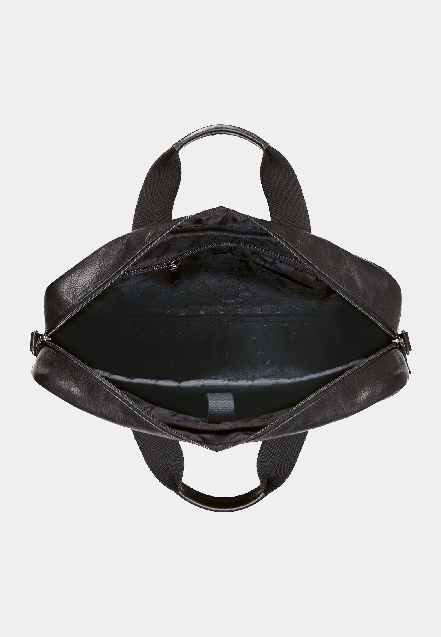 Herren Business Tasche mit Laptopfach Schwarz vorne nah