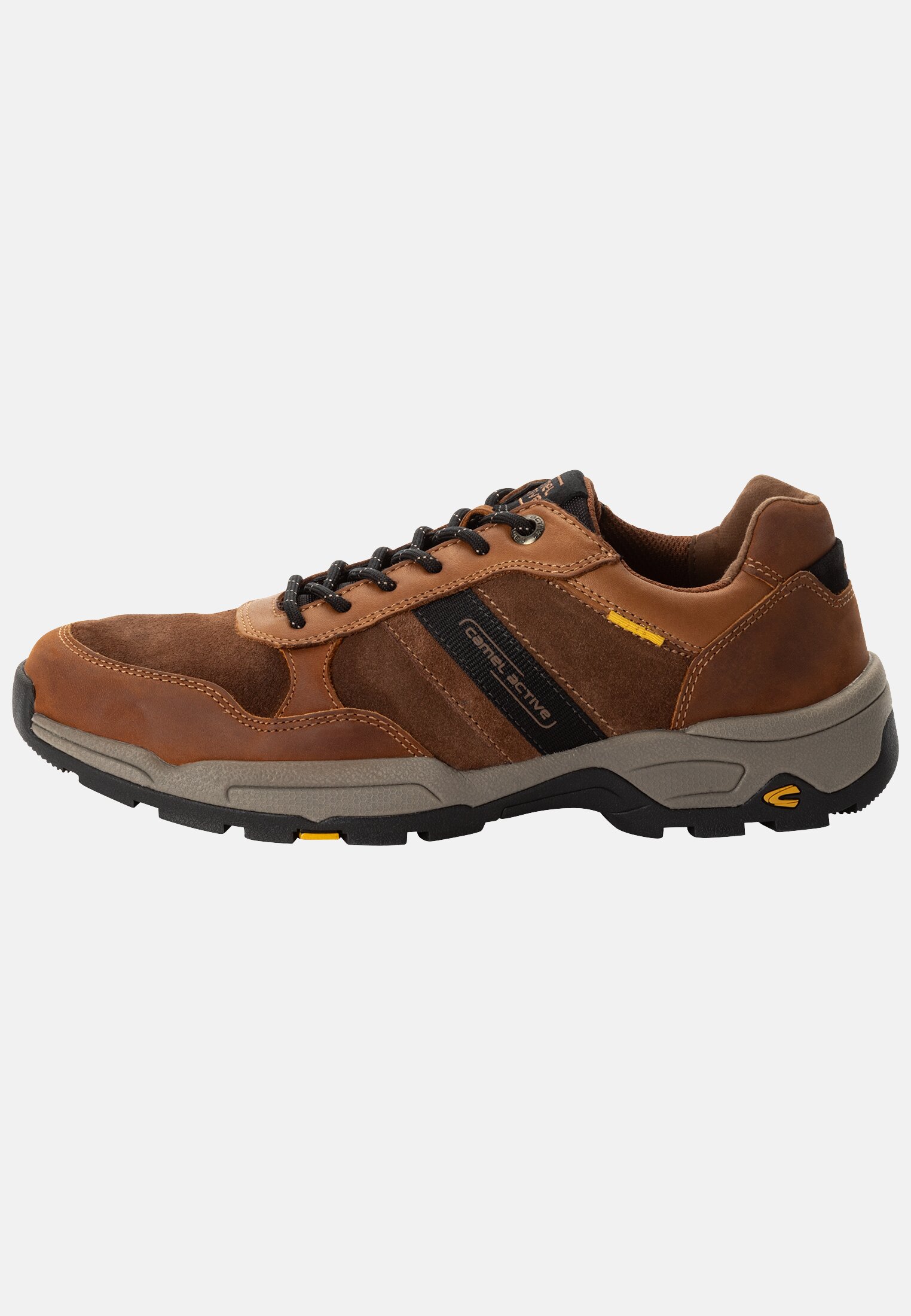 Herren Sneaker aus echtem Rindsleder Hellbraun frontal vorn