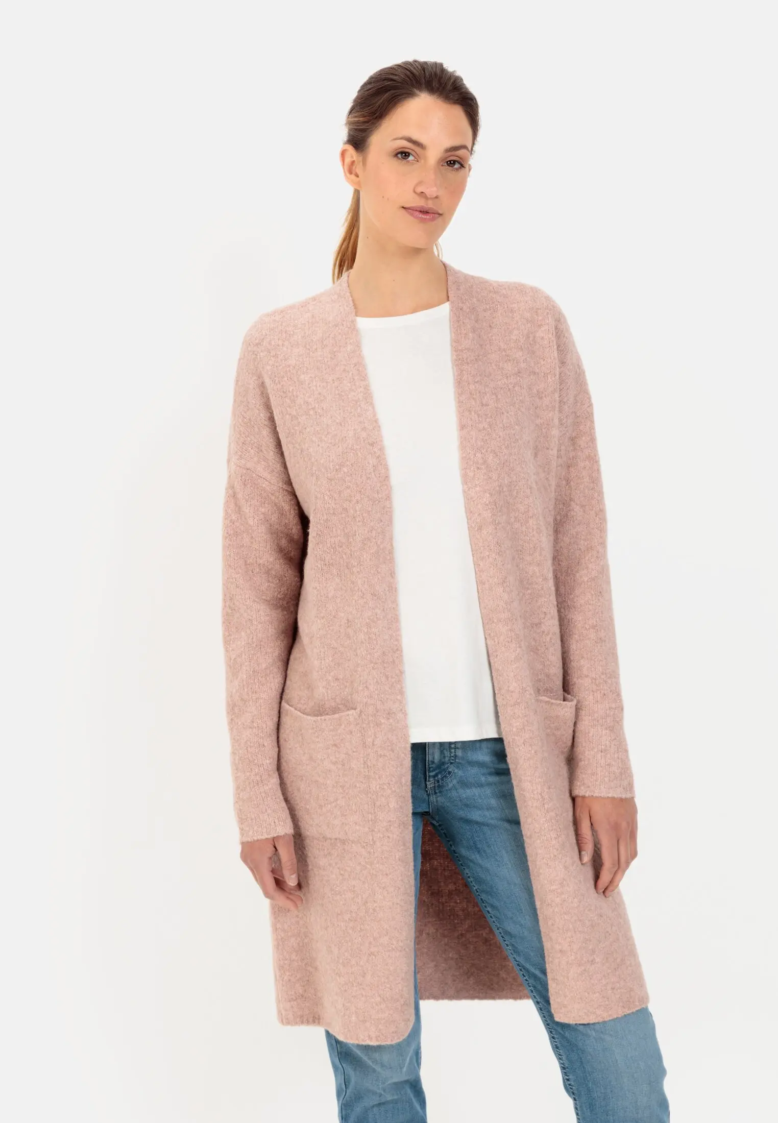 Knitted cardigan for Women in Rose camel active