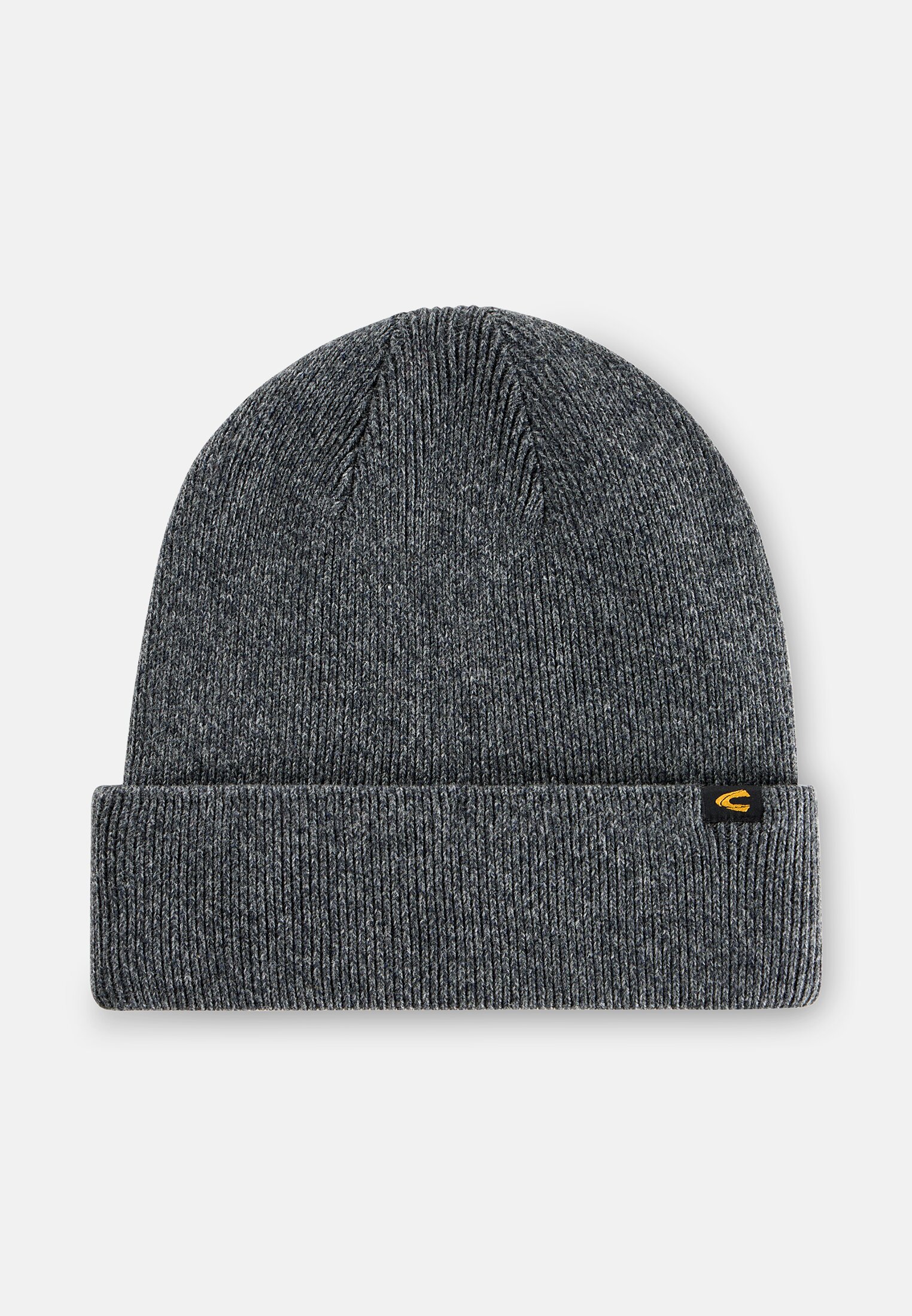 Men Beanie with Cuff Graphite grey frontal front