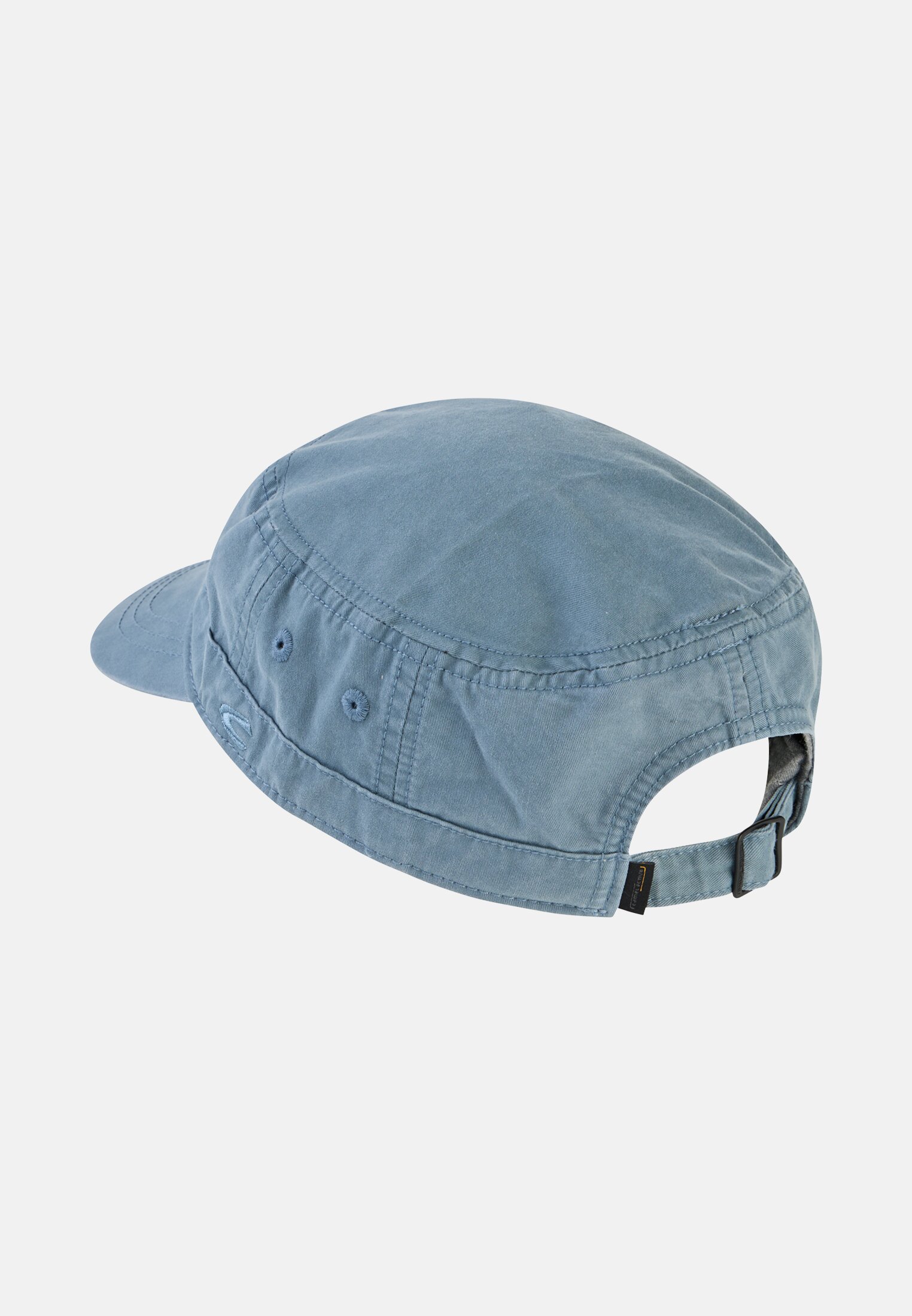 Herren Military Cap aus reiner Baumwolle Sturmblau frontal hinten