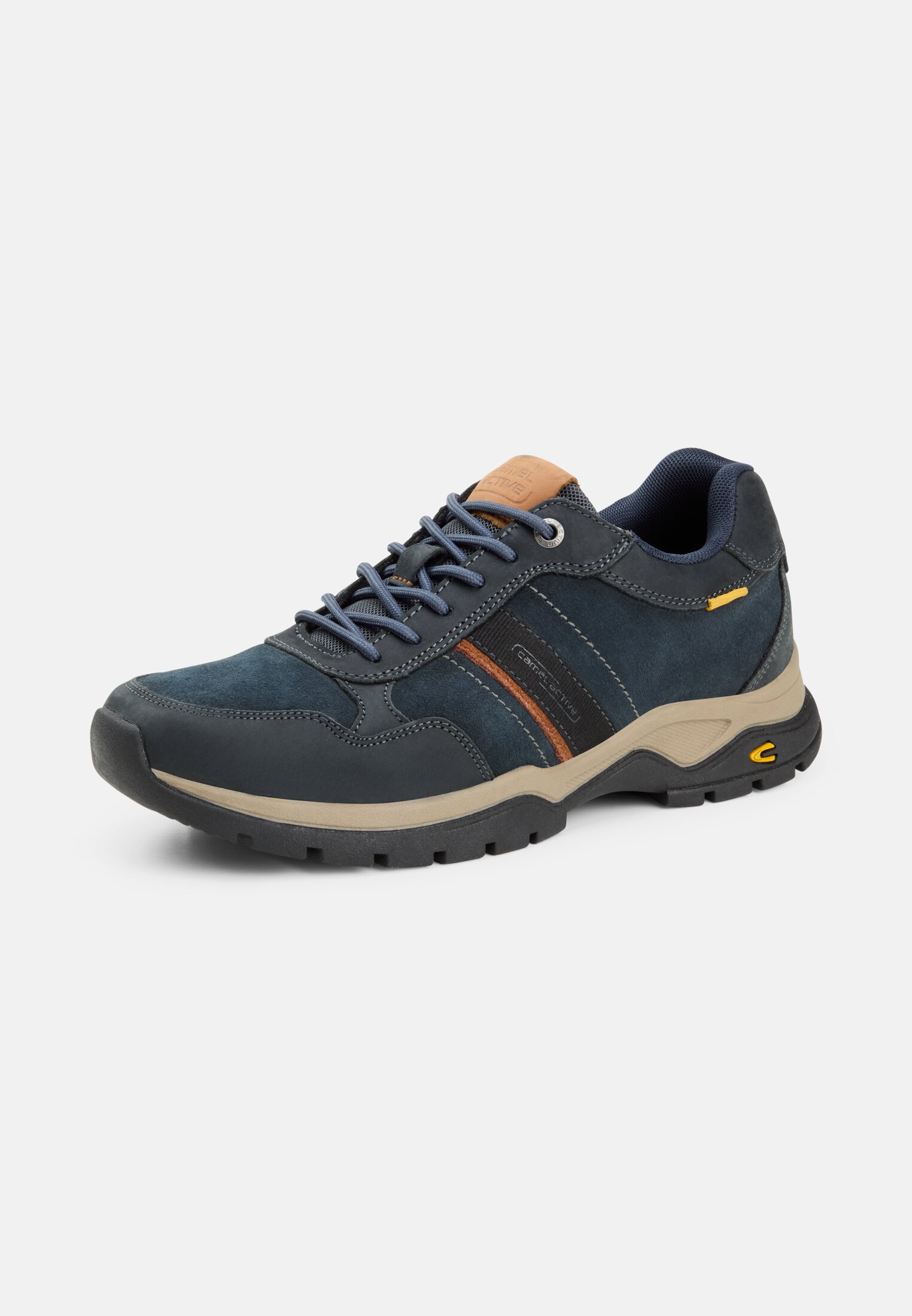 Men Sneakers with contrast details Dark Blue frontal back