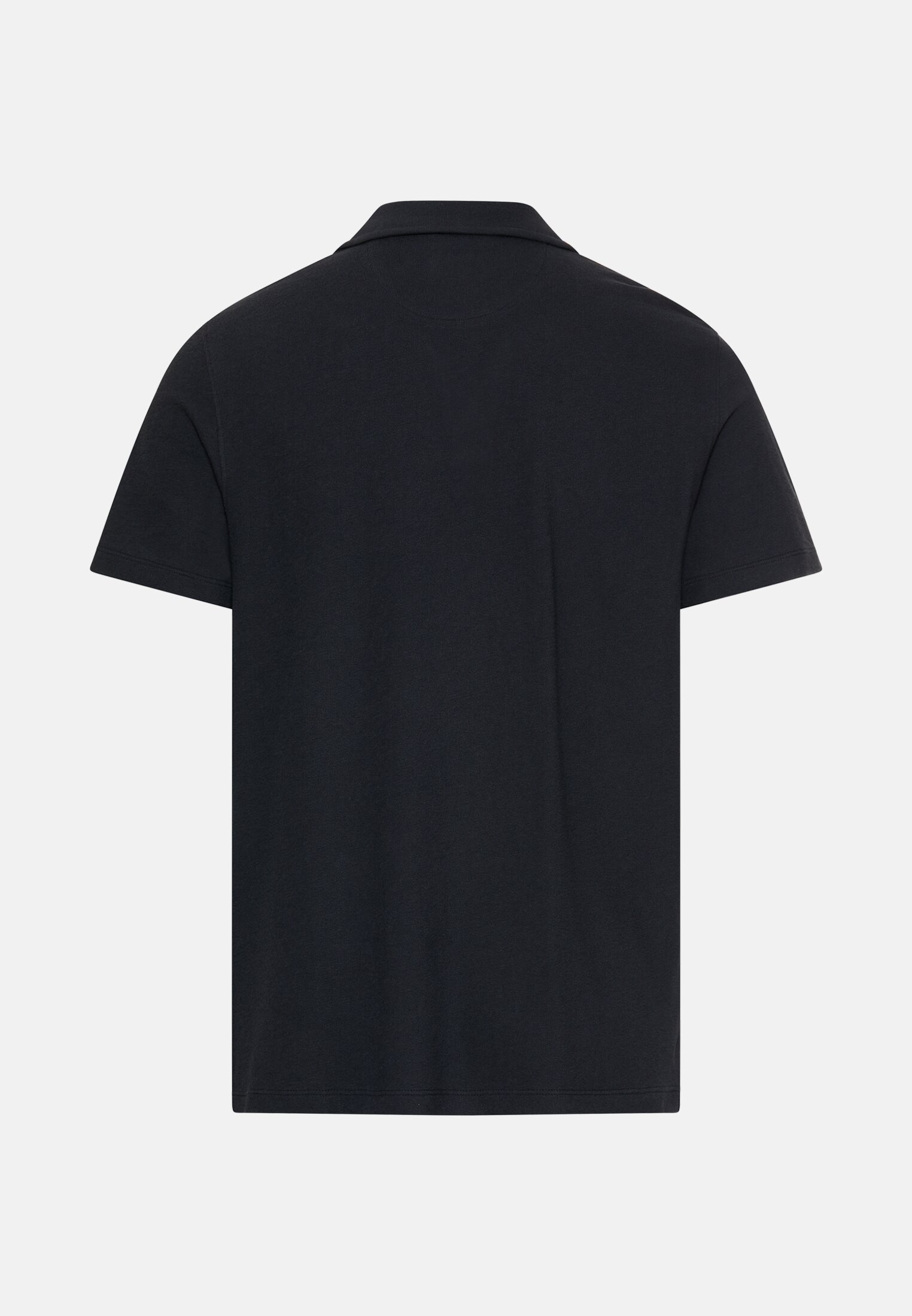 Men Polo shirt made of pure cotton Dark Blue frontal back