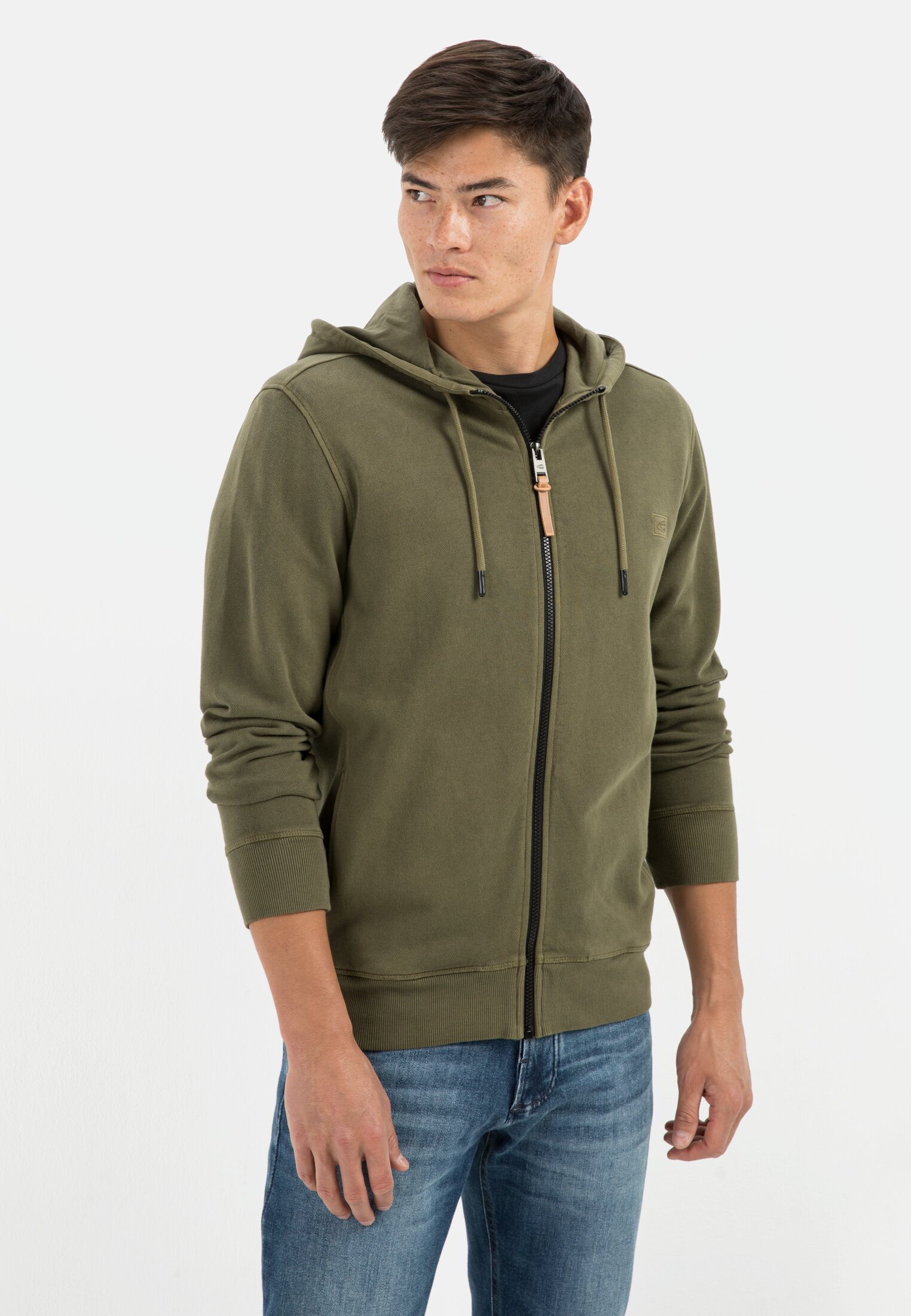 KapuzenSweatjacke für Herren in Oliv XL camel active