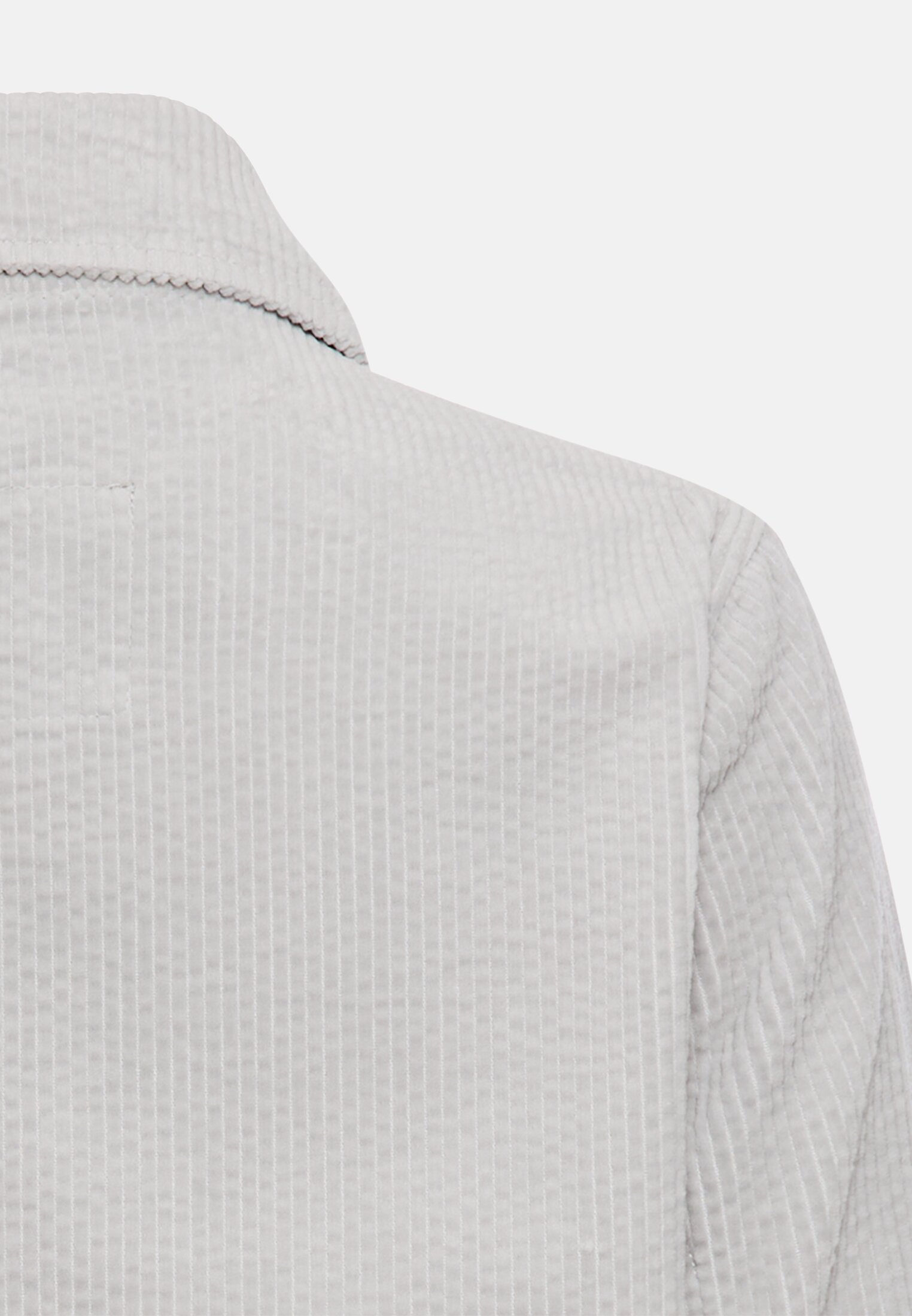 Vrouwen Blazer met workwear-details Grijs achter dichtbij