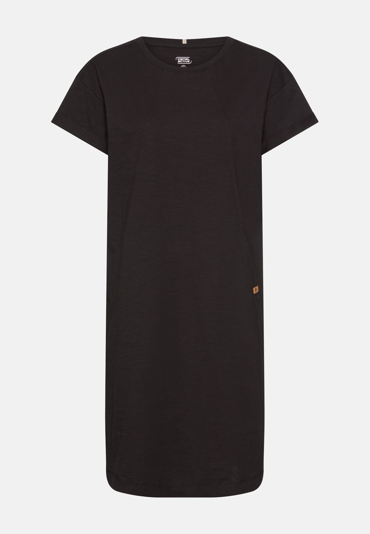 Damen Kleid aus reiner Baumwolle Kaviar frontal vorn