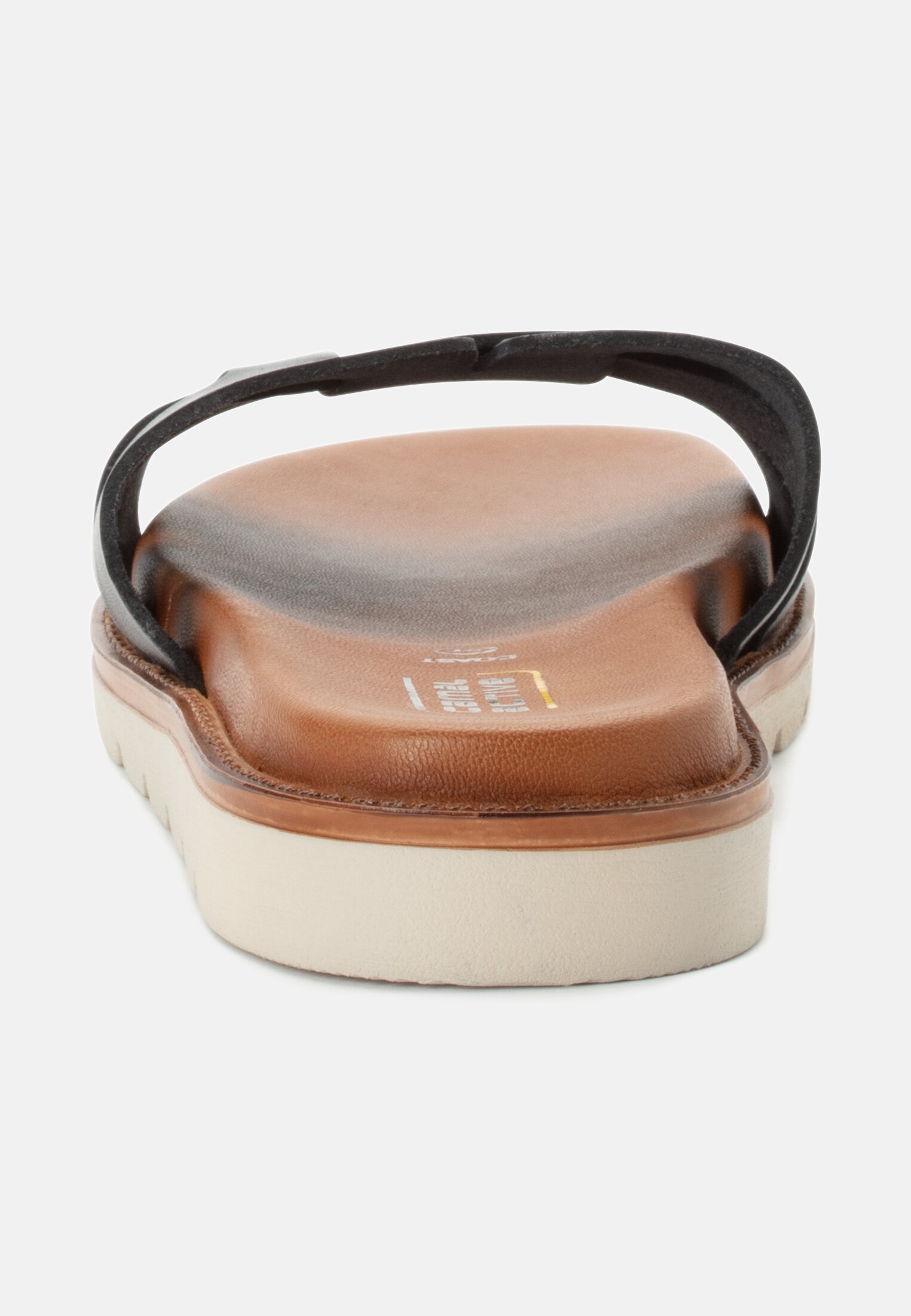 Women Sandals made of leather Black front close