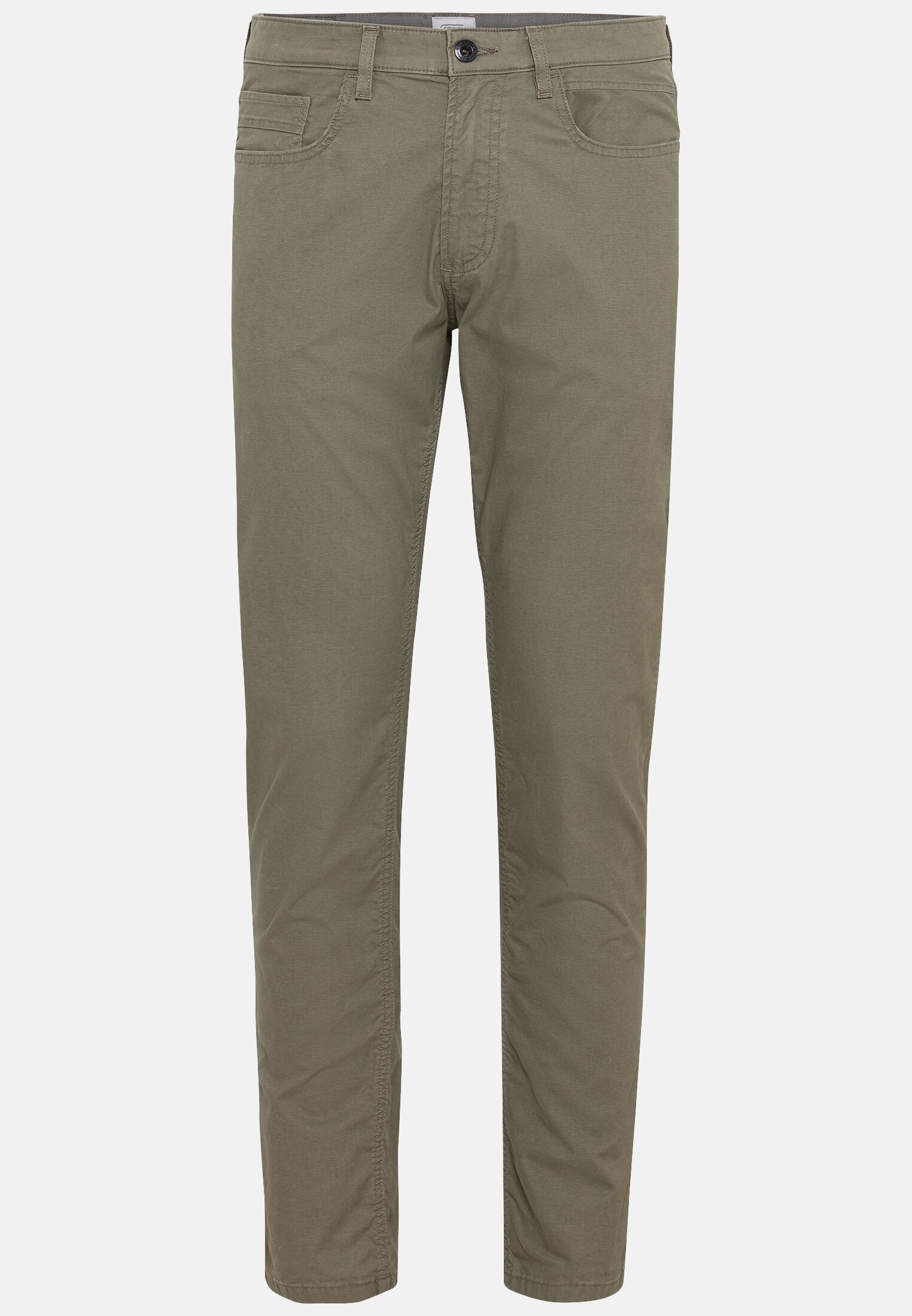 Herren Slim Fit 5-Pocket Hose Khaki frontal vorn