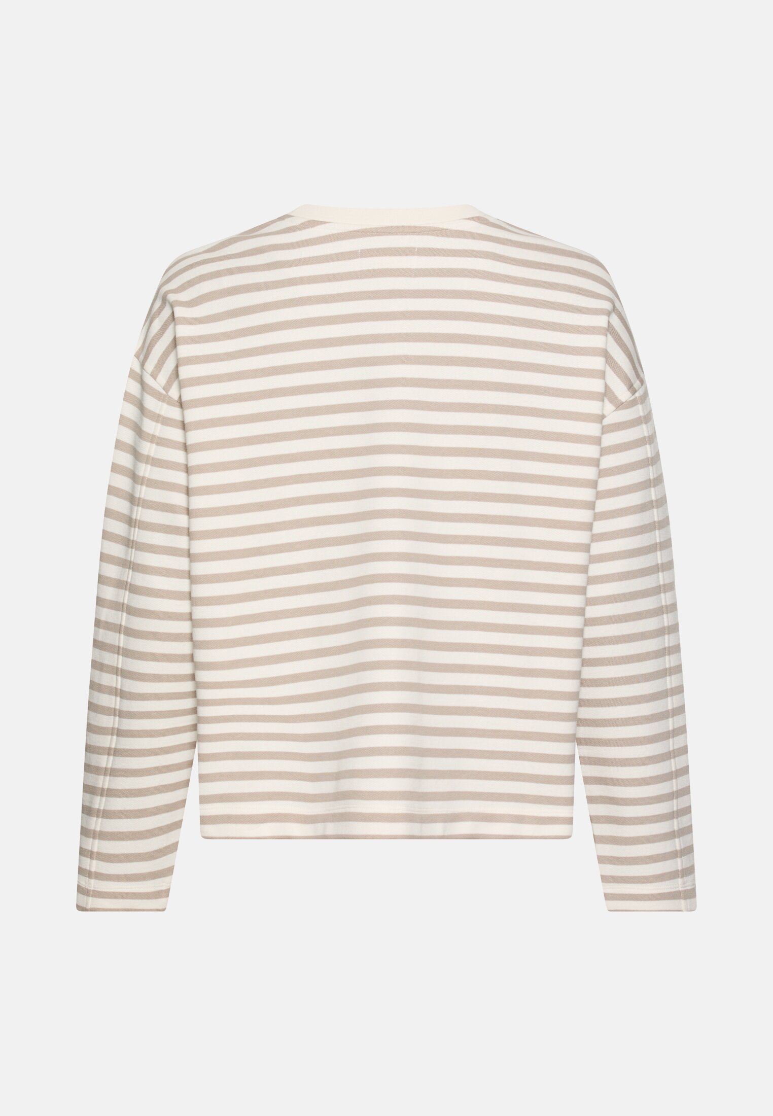 Damen Sweatshirt aus 100% Baumwolle Grau frontal hinten