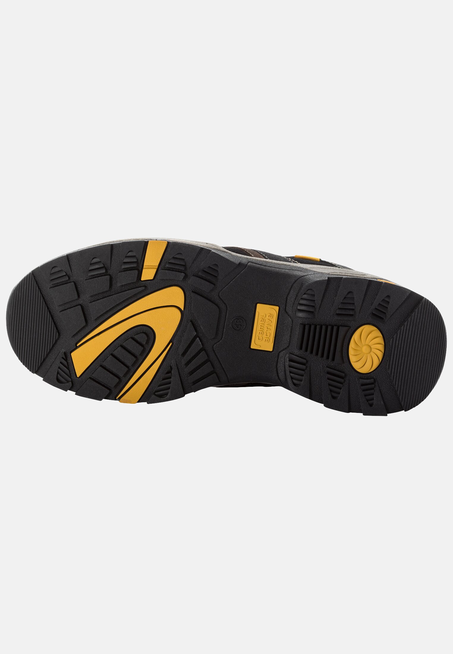 Herren Sneaker aus echtem Rindsleder Schwarz hinten nah