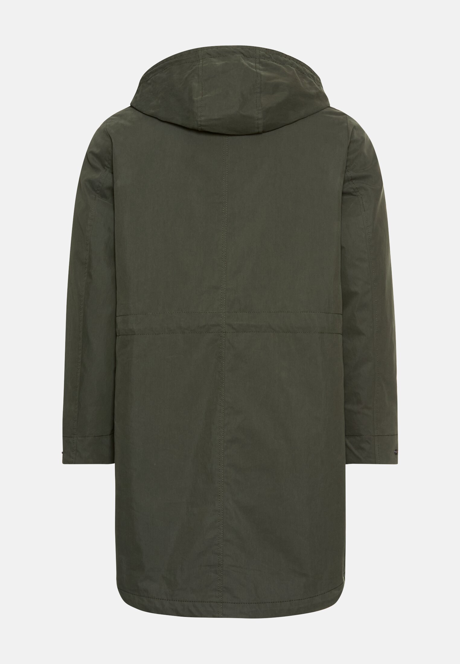 Women 2-in-1 parka with removable inner lining Forest Green frontal back