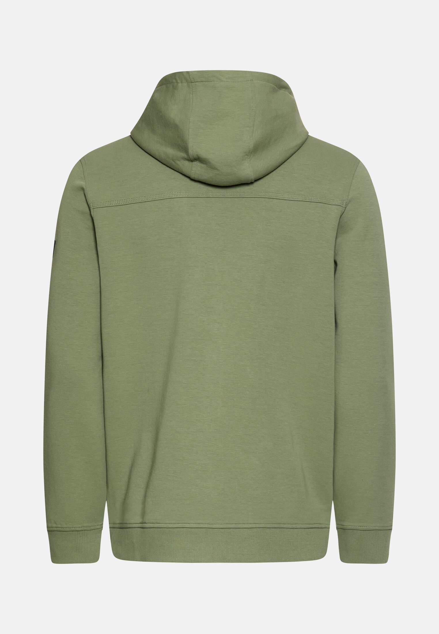 Men fleXXXactive® Sweat Jacket with a hood Leaf Green frontal back