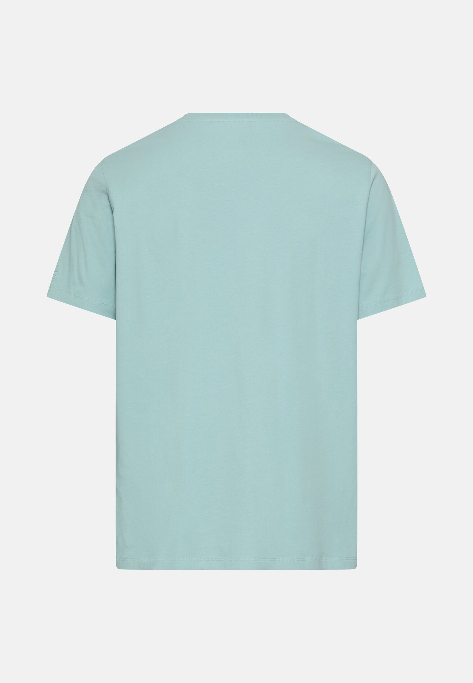 Men T-shirt with print Ocean Green frontal back