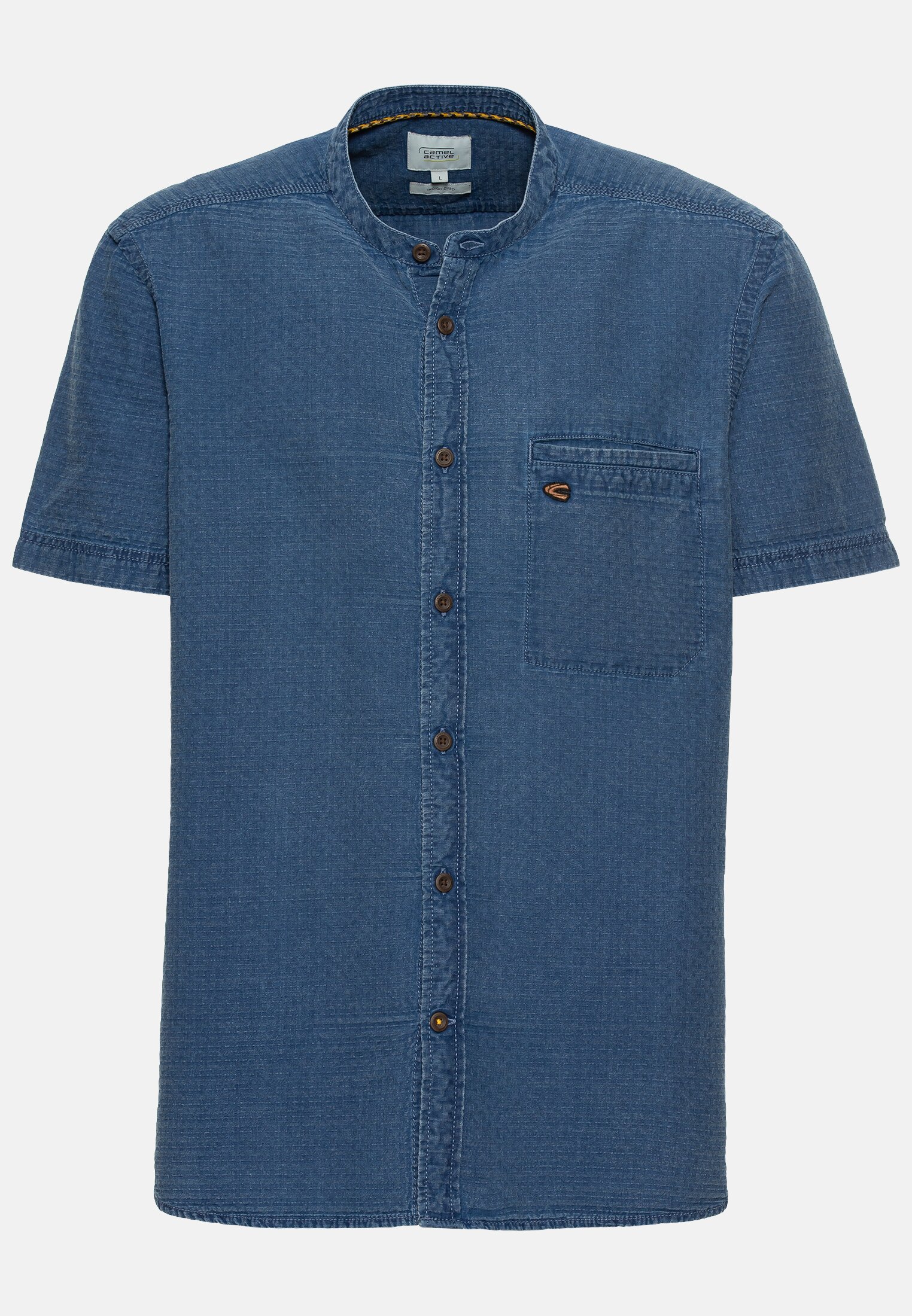 Kurzarmhemd für Herren in Denim Blau | S | camel active