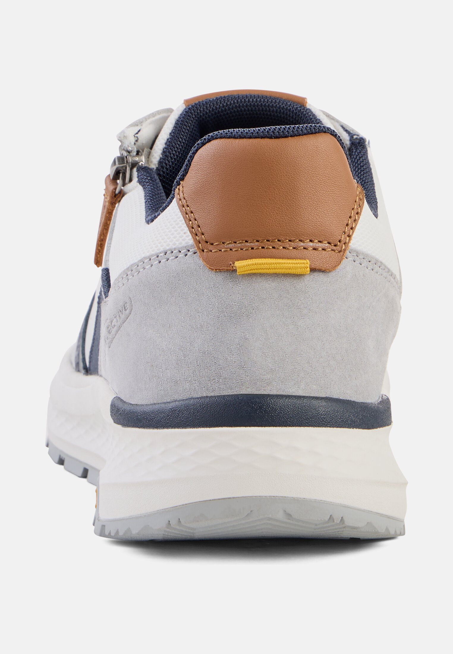 Herren Sneaker mit Seitenzipper weiß vorne nah