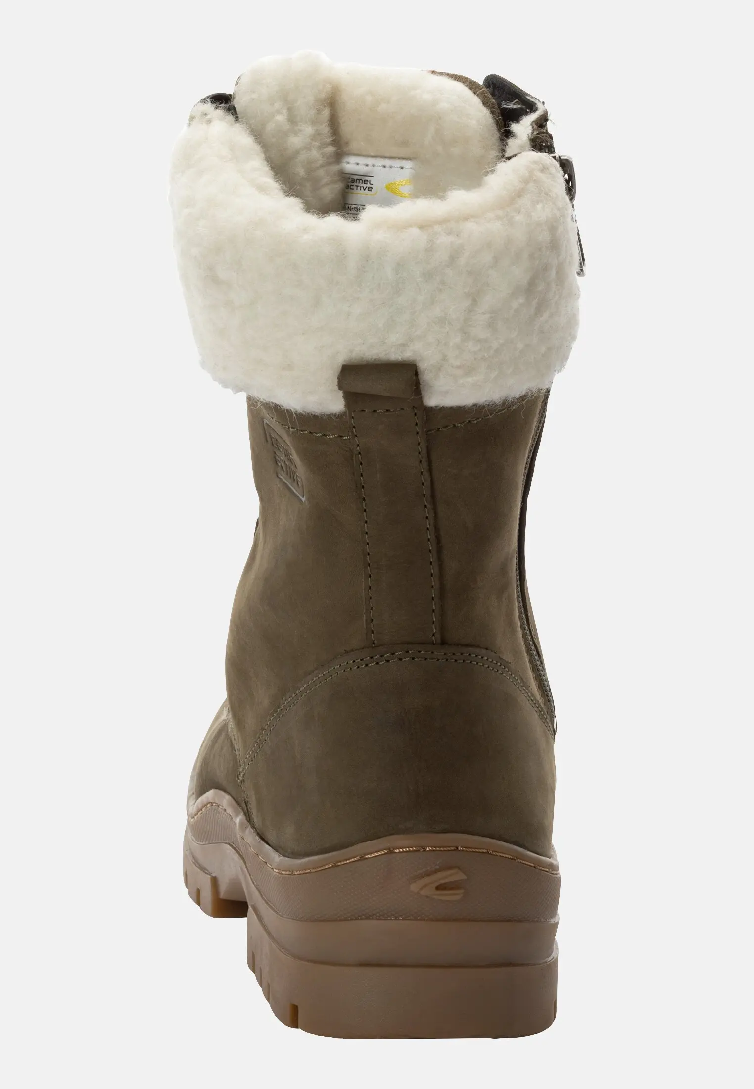 Stiefel aus Nubukleder für Damen in Khaki | 36 