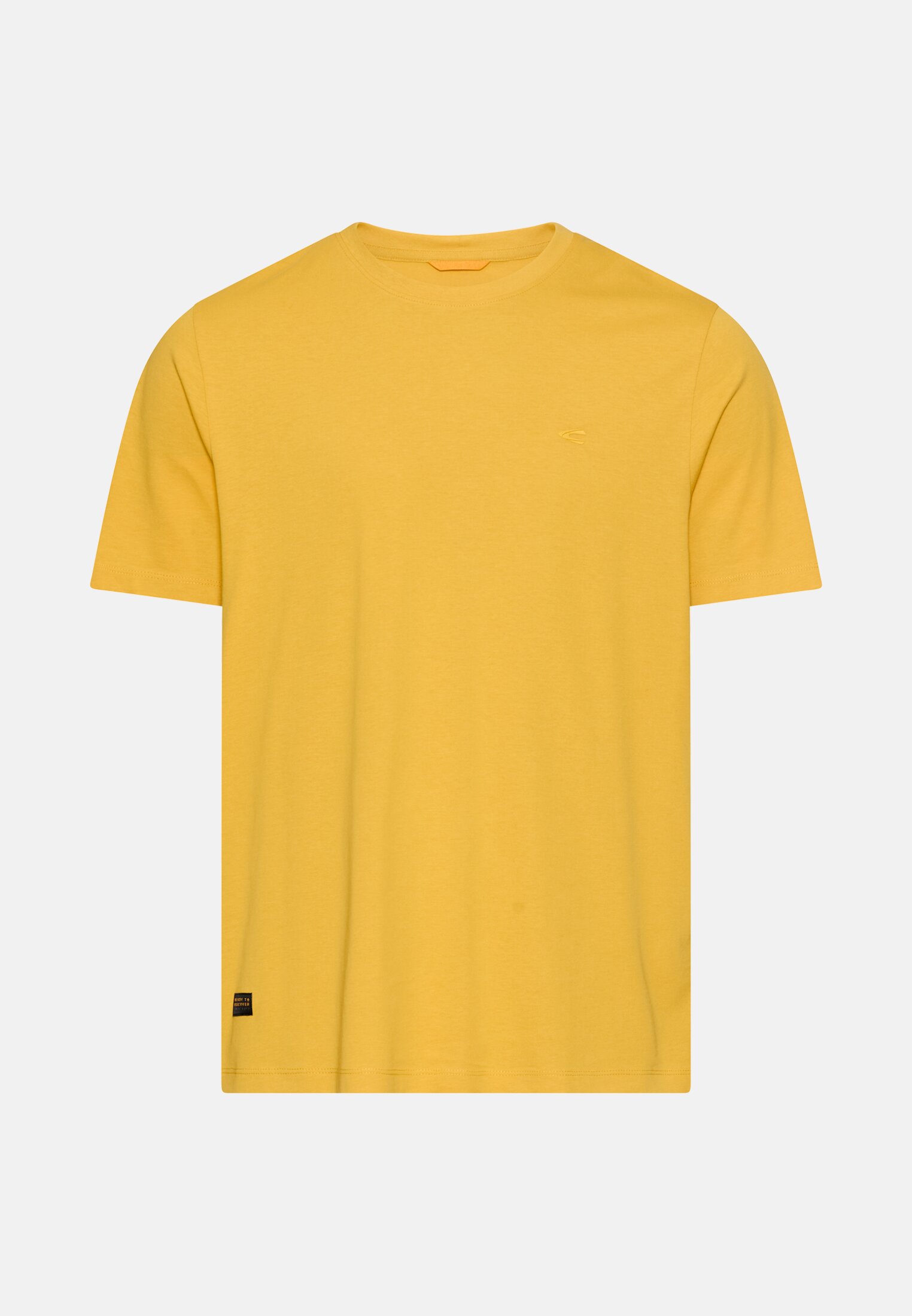 Men fleXXXactive® T-shirt with crew neck Sun Yellow frontal front