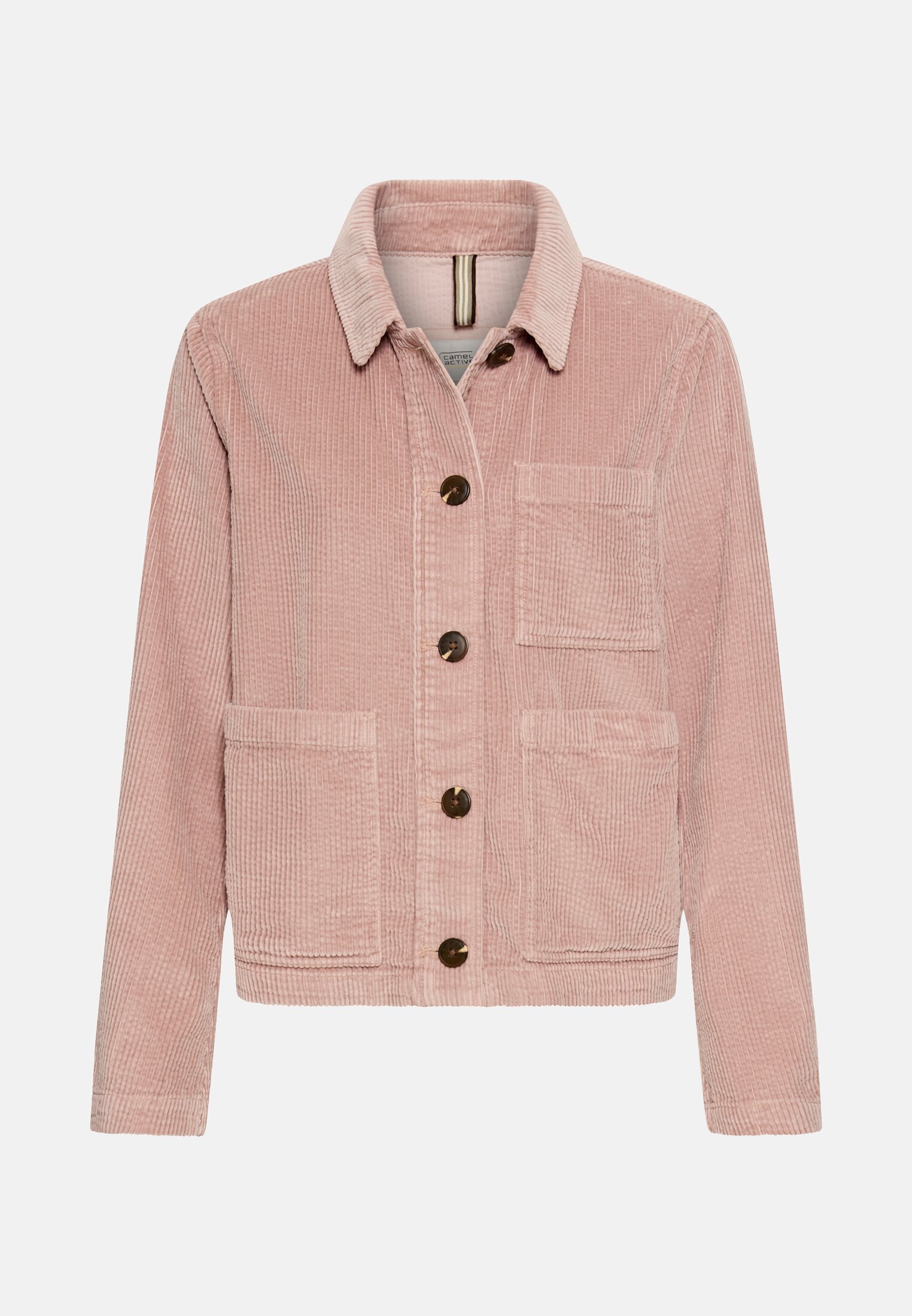 Damen Indoor Blazer mit Taschen Dunkles Lilarosa frontal vorn