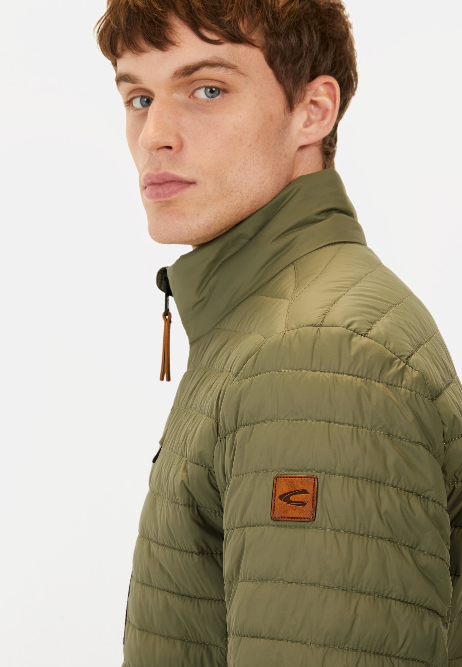 Men Windproof quilted blouson Khaki