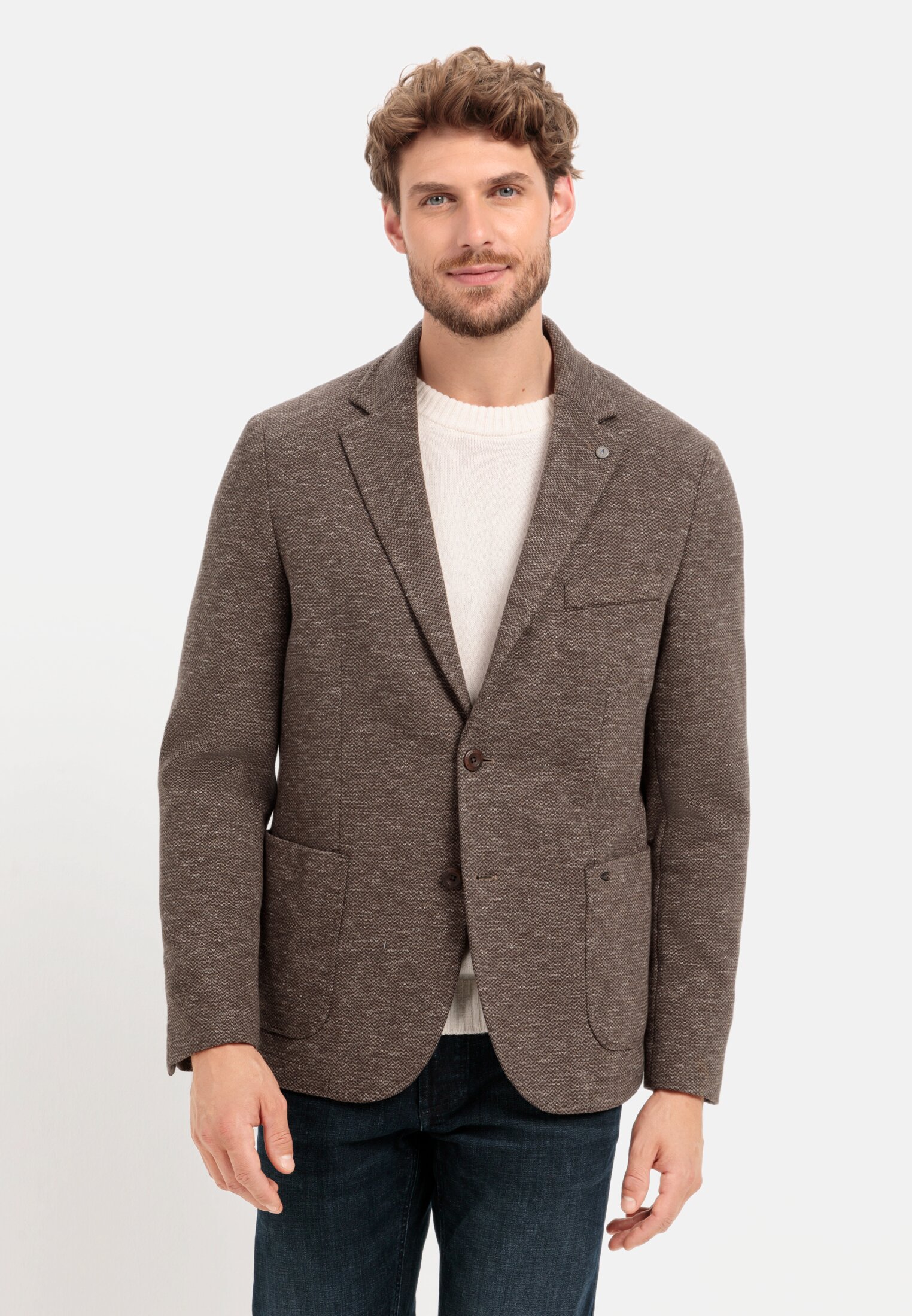 Camel Active Herren Sakko-Weste - Casual Style Mit 4 Knöpfen