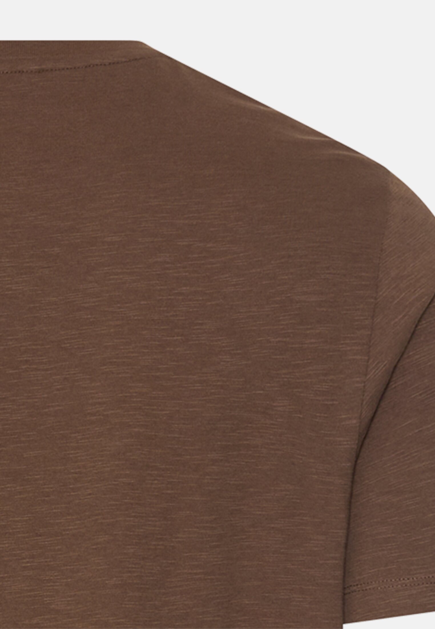 Men T-shirt made of pure cotton Mud Brown close back