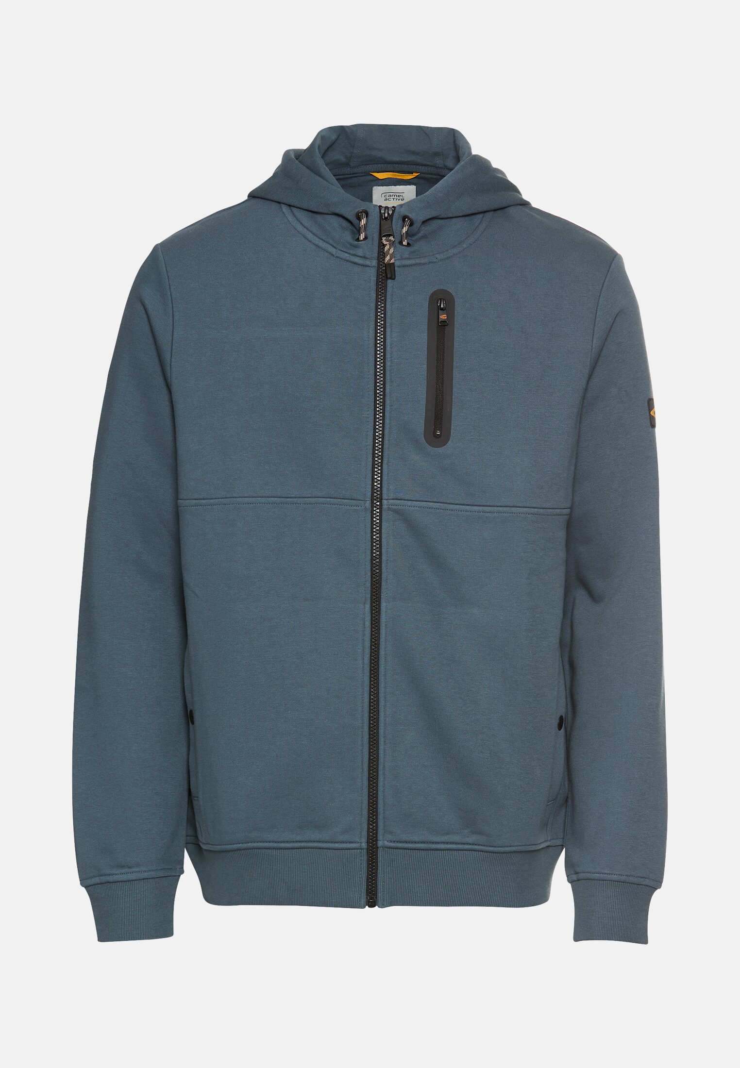 Men Sweat jacket with hood Ink blue frontal front