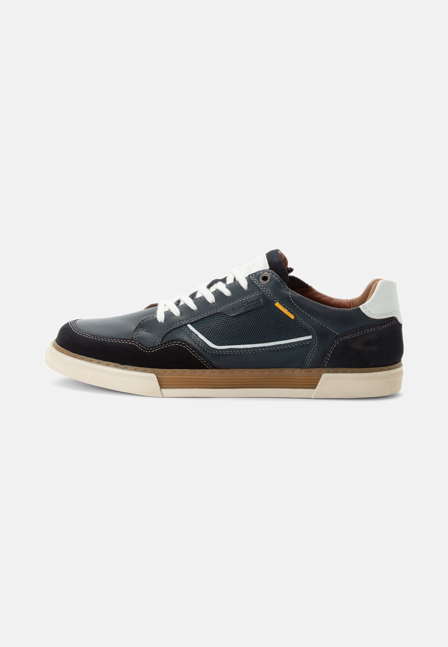Herren Sneaker aus Nappaleder Dunkelblau frontal vorn
