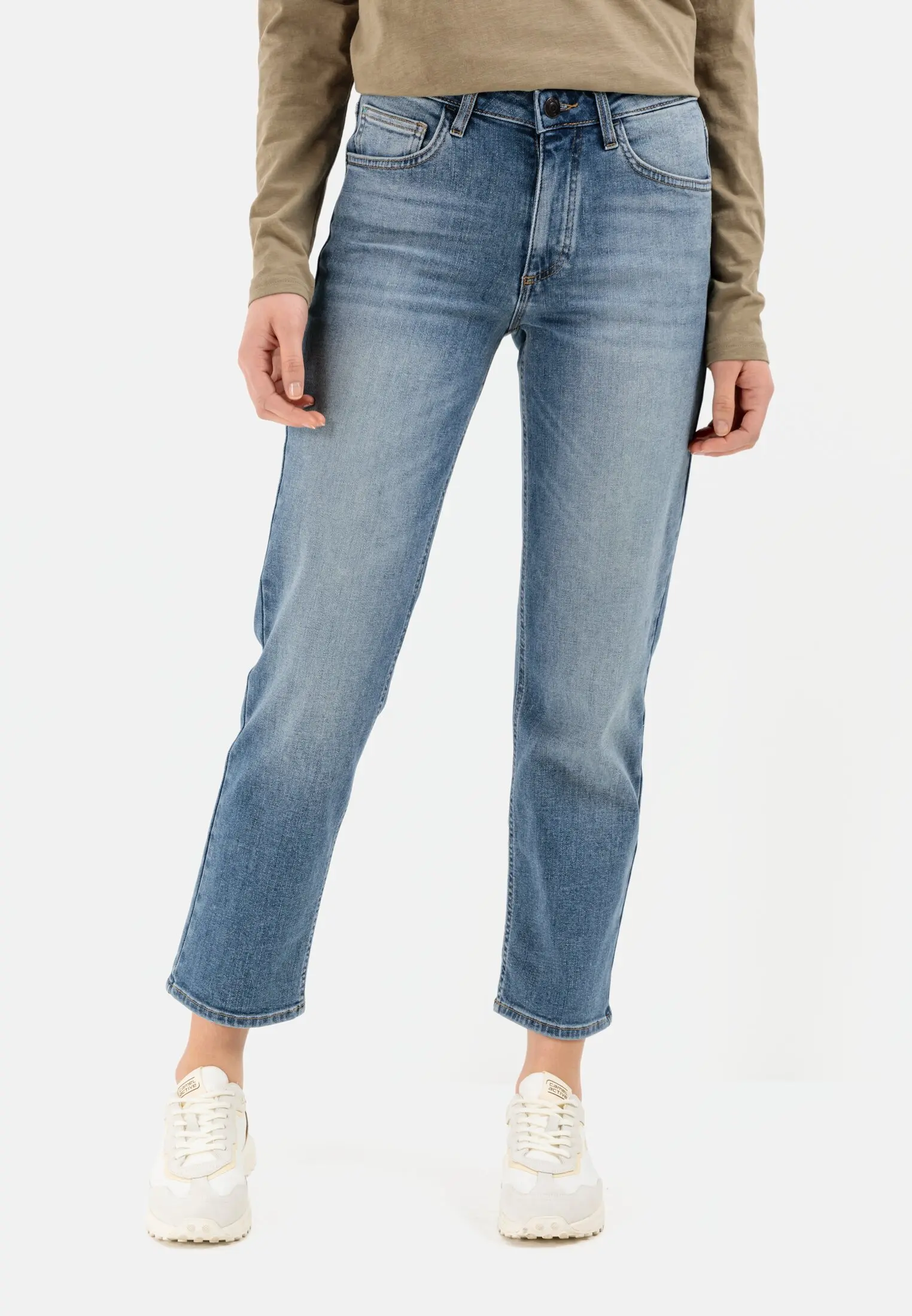 Cropped Jeans für Damen in Blau | 29/32 | camel active