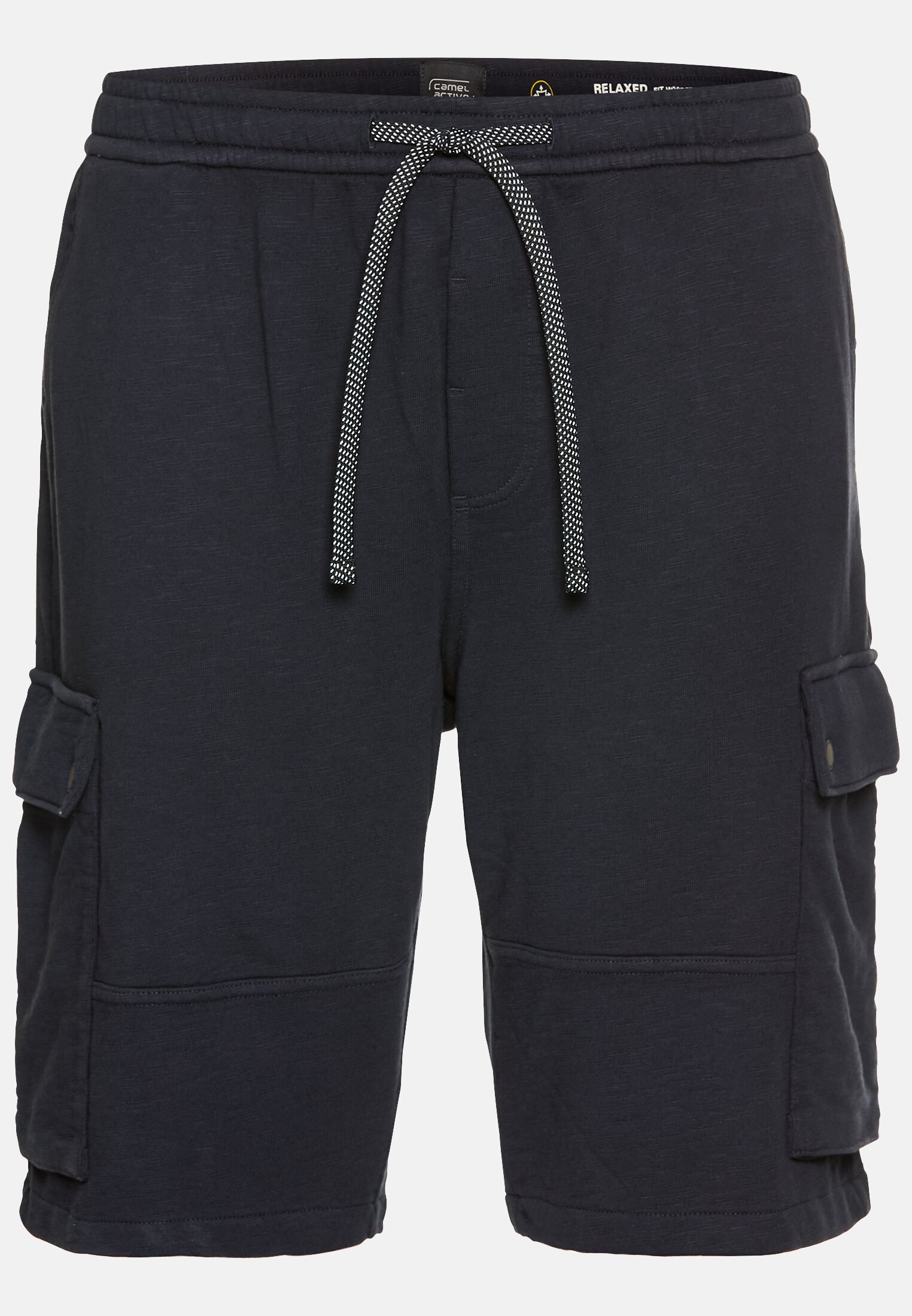 Men Sweat shorts with cargo pockets Dark blue frontal front