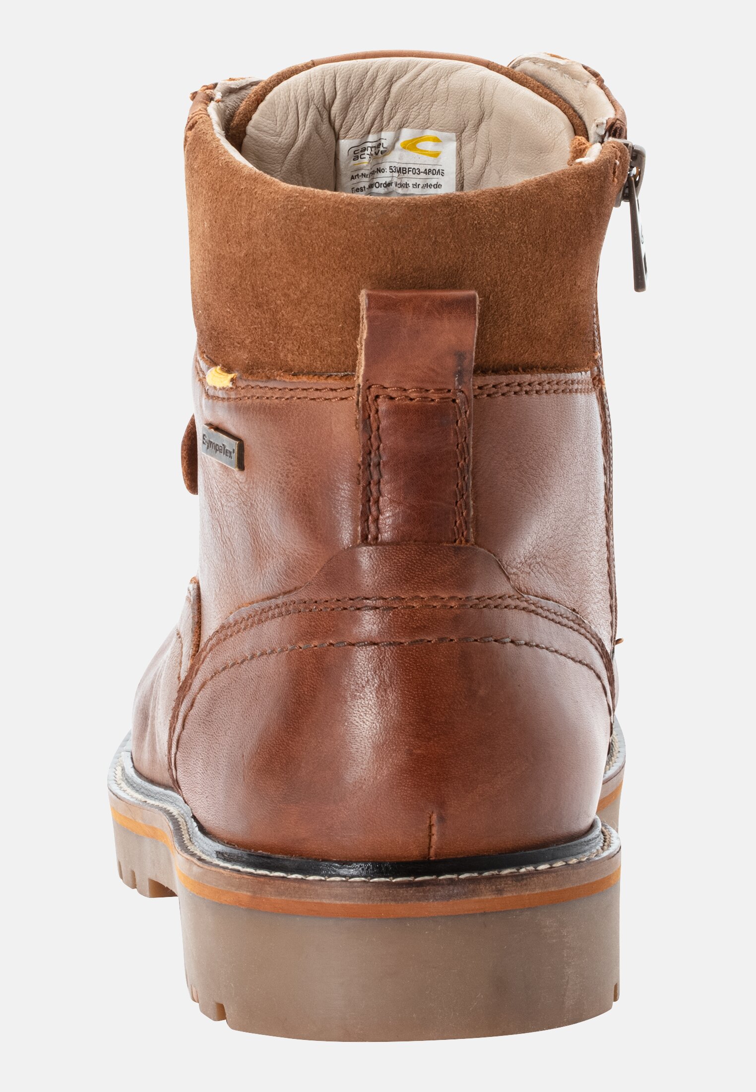 Men MELBOURNE boot made of genuine leather Cognac