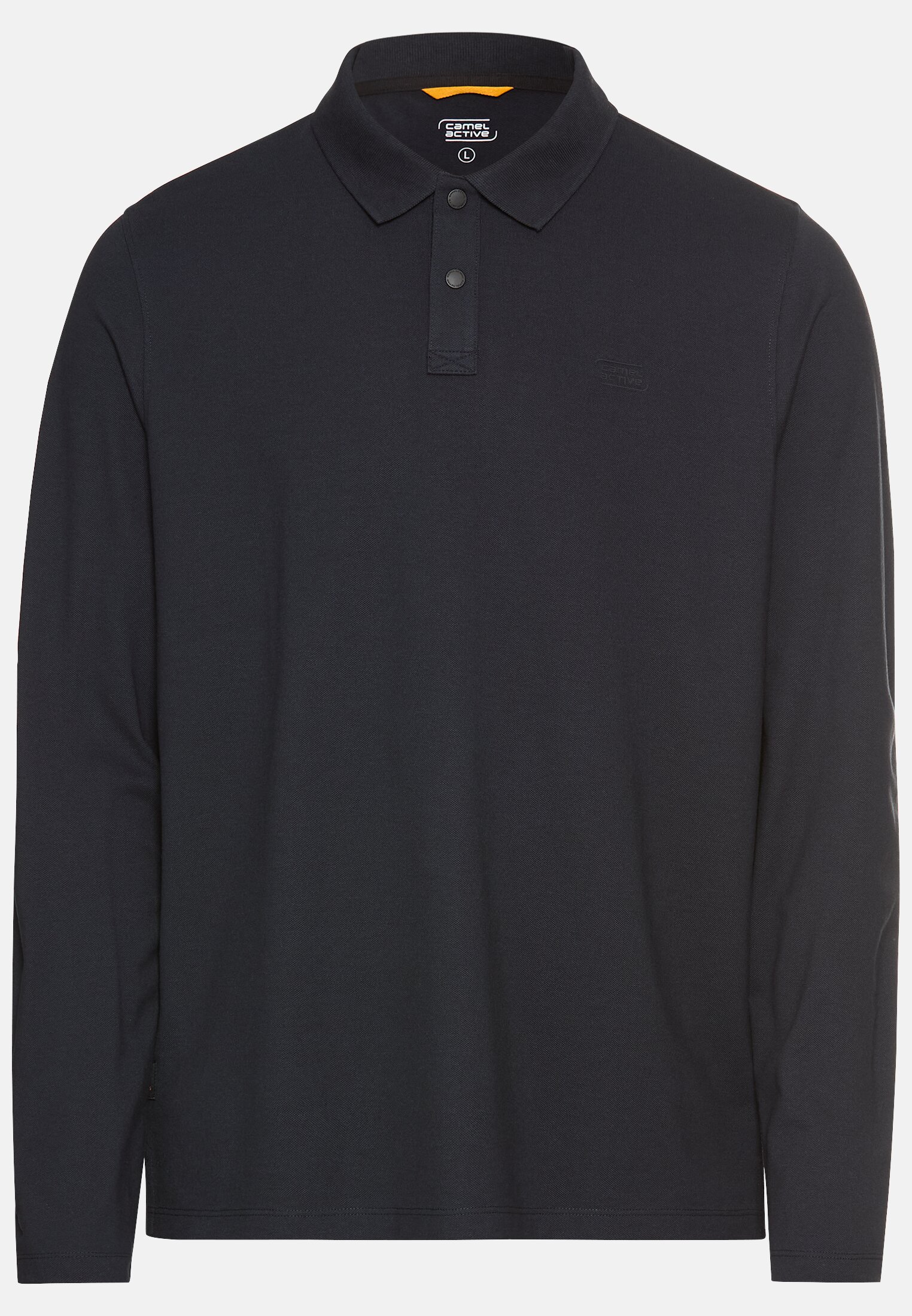 Men Polo shirt with cooling performance Navy blue frontal front