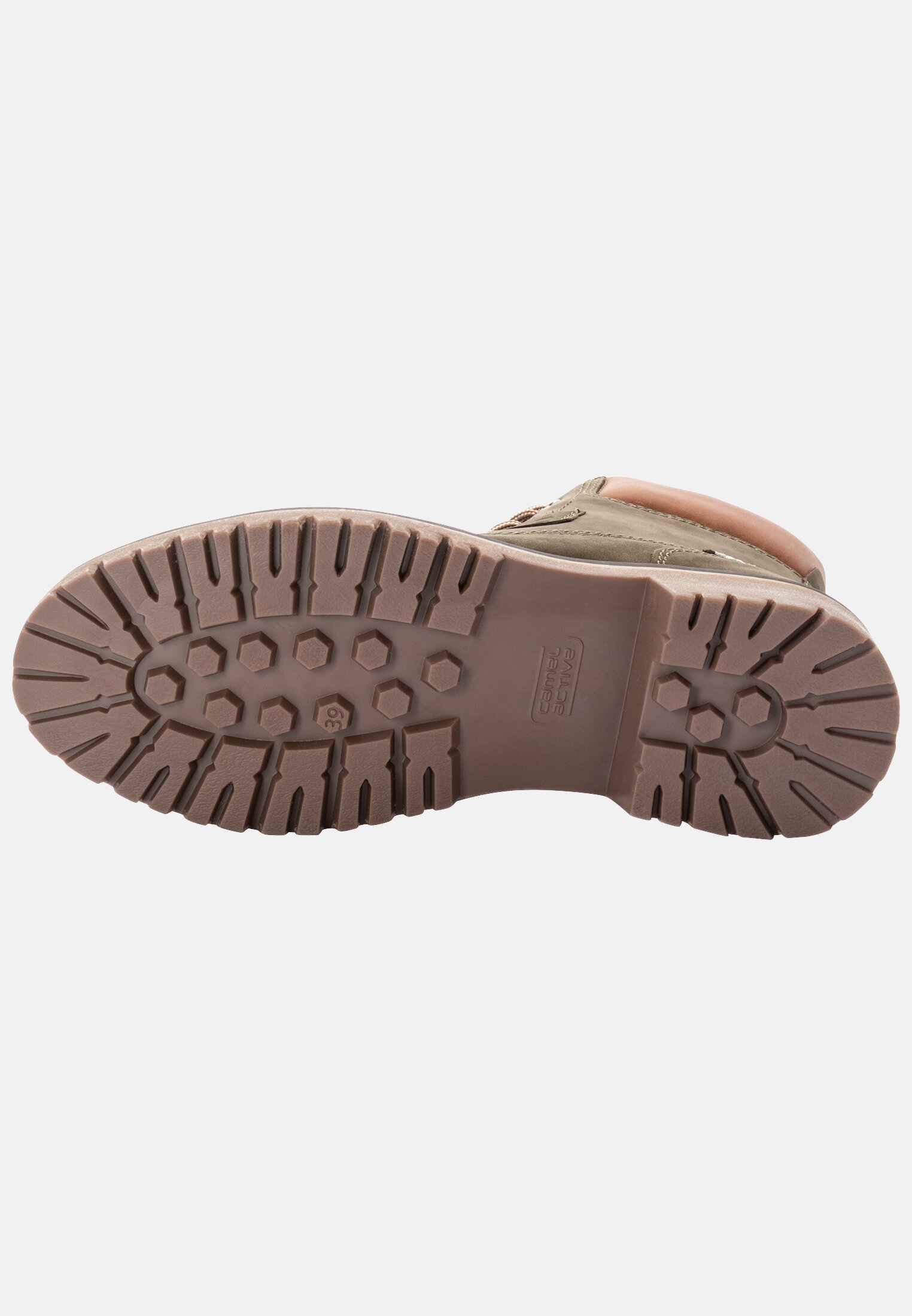 MI_CACA301-0310-850_4G-00 Women Leather lace-up boot with warm wool lining Khaki close back