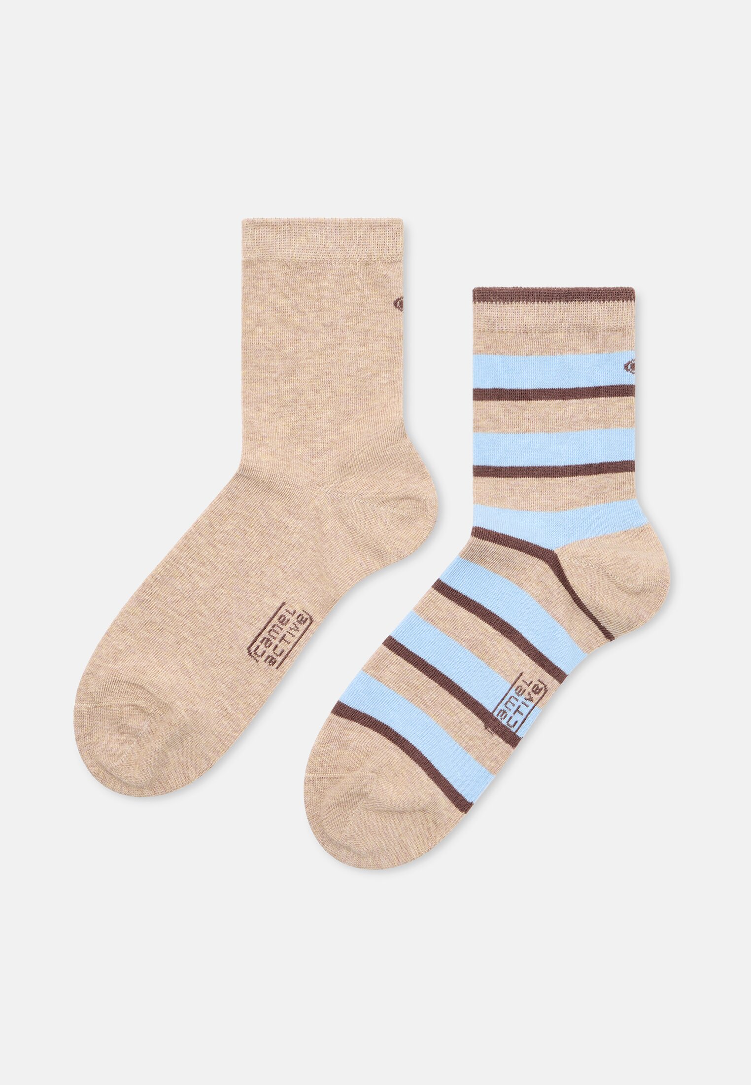 Women Pack of two pairs of socks Beige frontal top