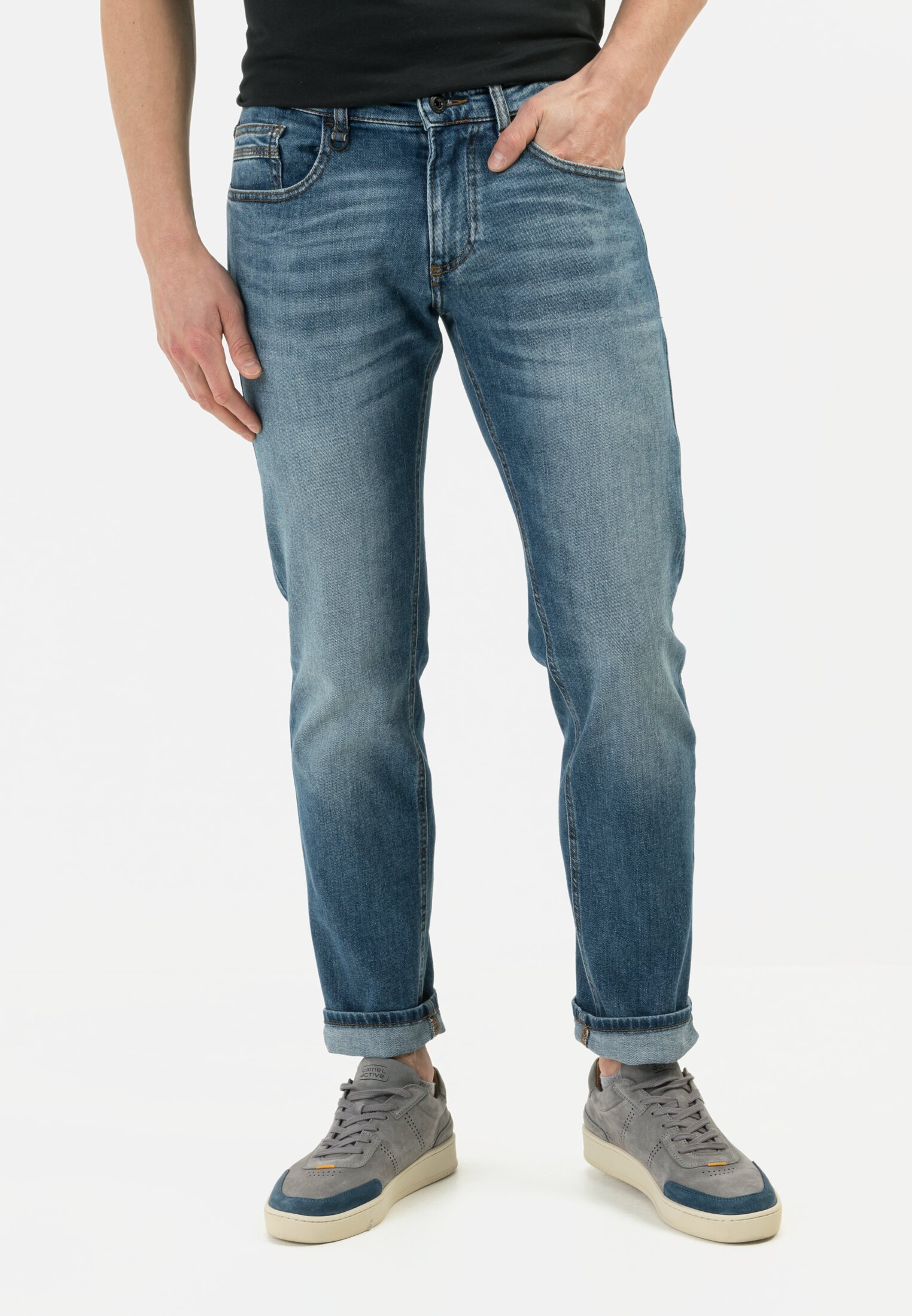 Slim Fit für Herren in Blau-Grün | 33/36 | camel active