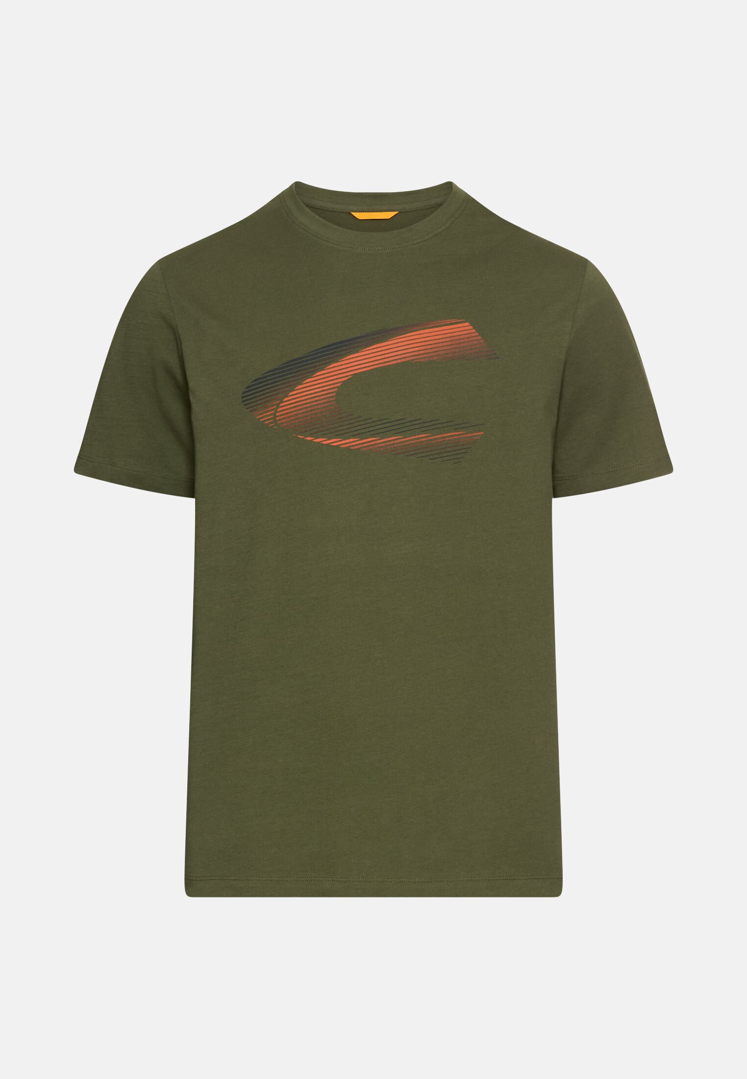 Herren T-Shirt mit Rundhalsausschnitt Waldgrün frontal vorn