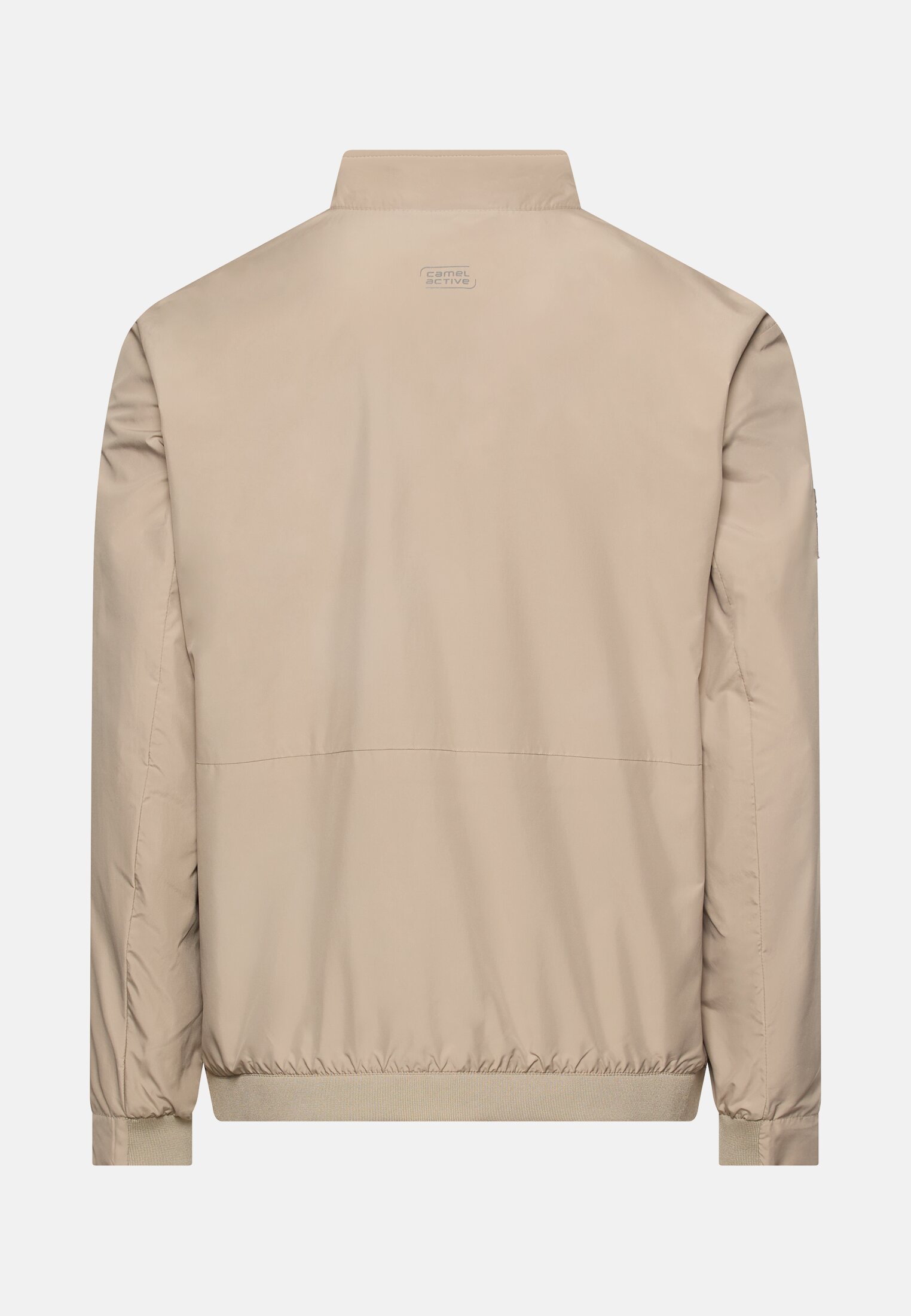 Heren Waterafstotende blouson met binnenvoering Beige frontaal achter