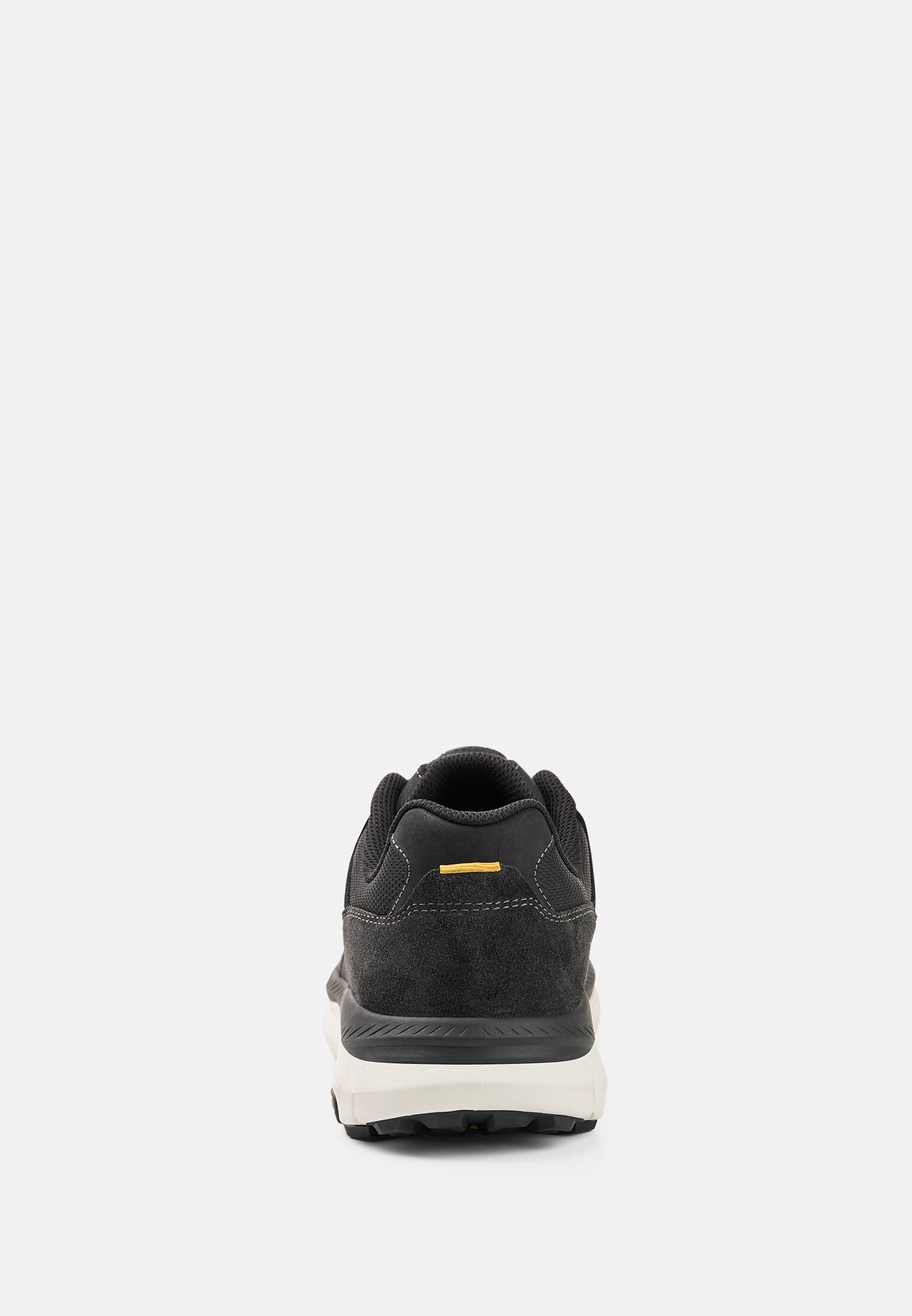 Herren Leder Sneaker mit Textilfutter Schwarz vorne nah