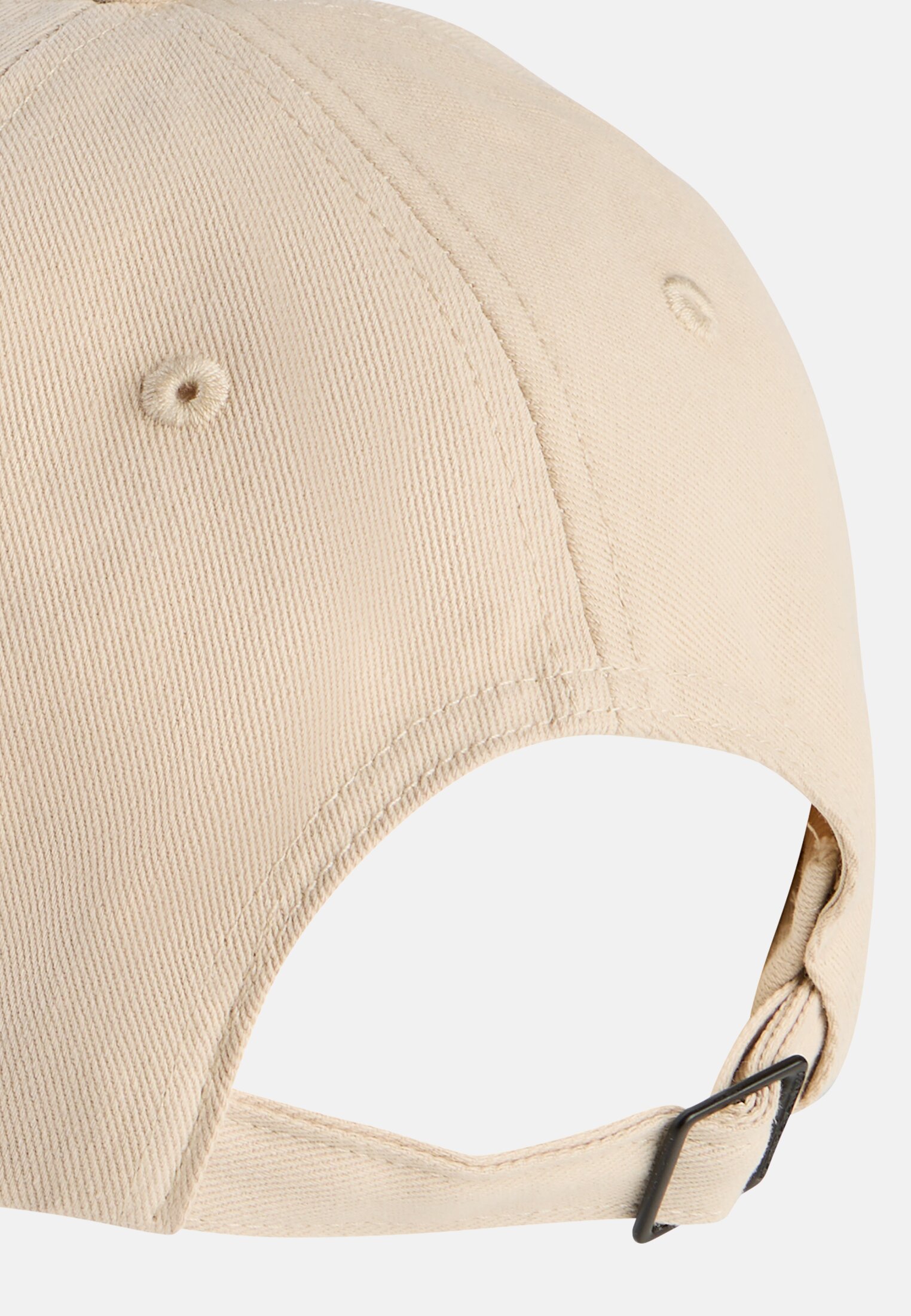 Vrouwen Cap van 100% katoen Zand achter dichtbij