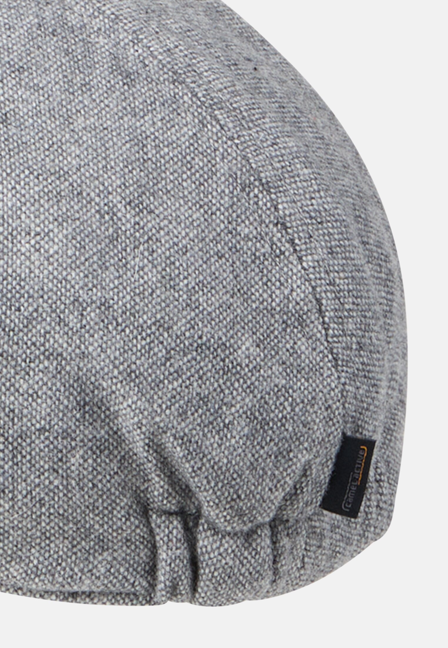 Men Flat cap made of wool mix Stone gray close back