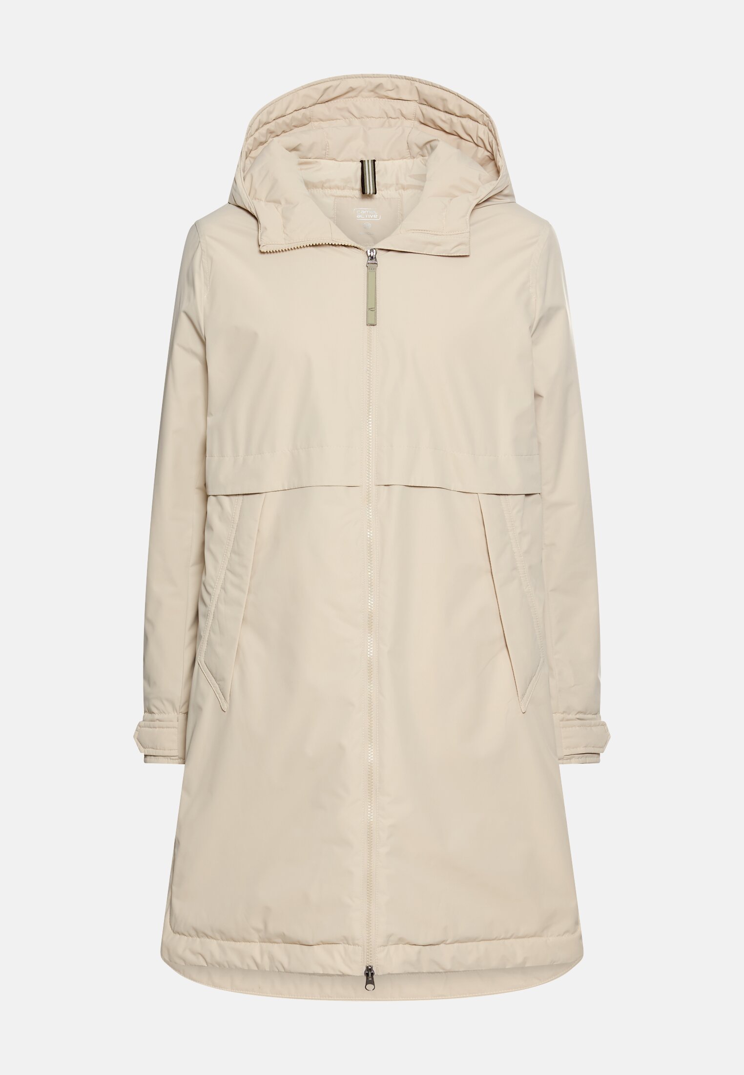 Damen Winterparka mit Kapuze Eiche frontal vorn