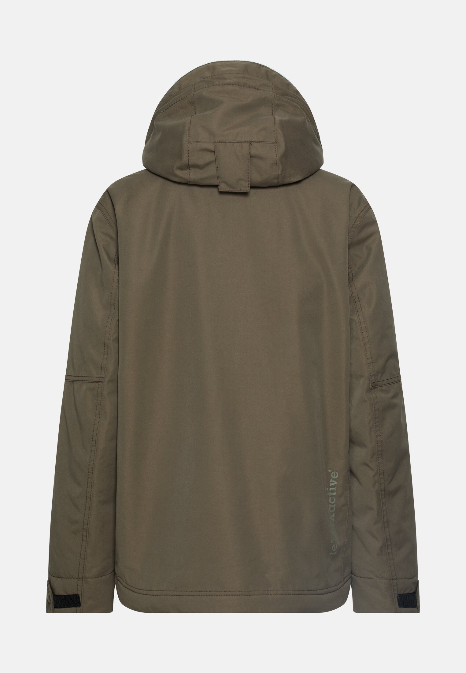 Men teXXXactive© functional jacket with removable hood Dark Green frontal back